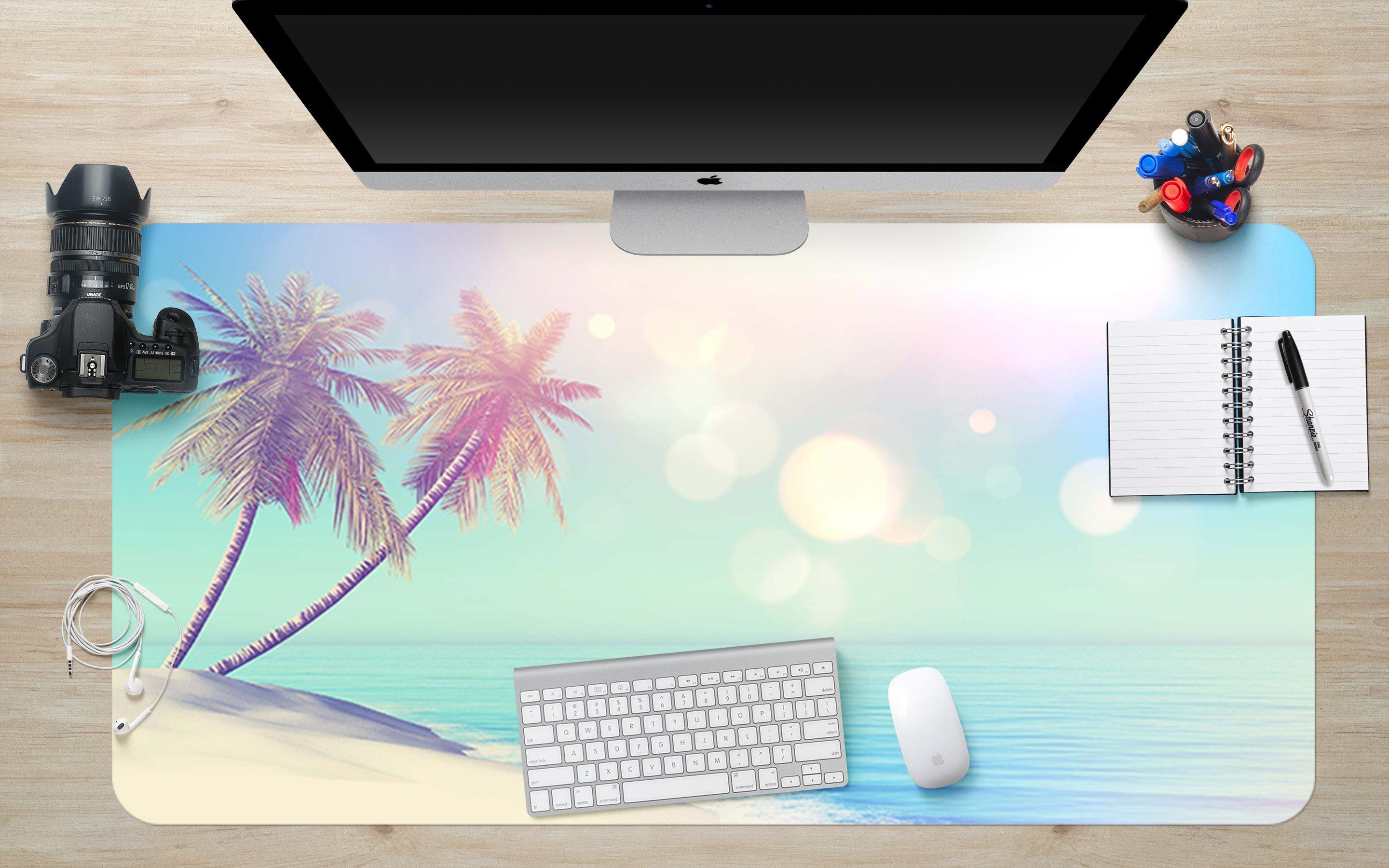 3D Halo Coconut 031 Desk Mat Mat AJ Creativity Home 