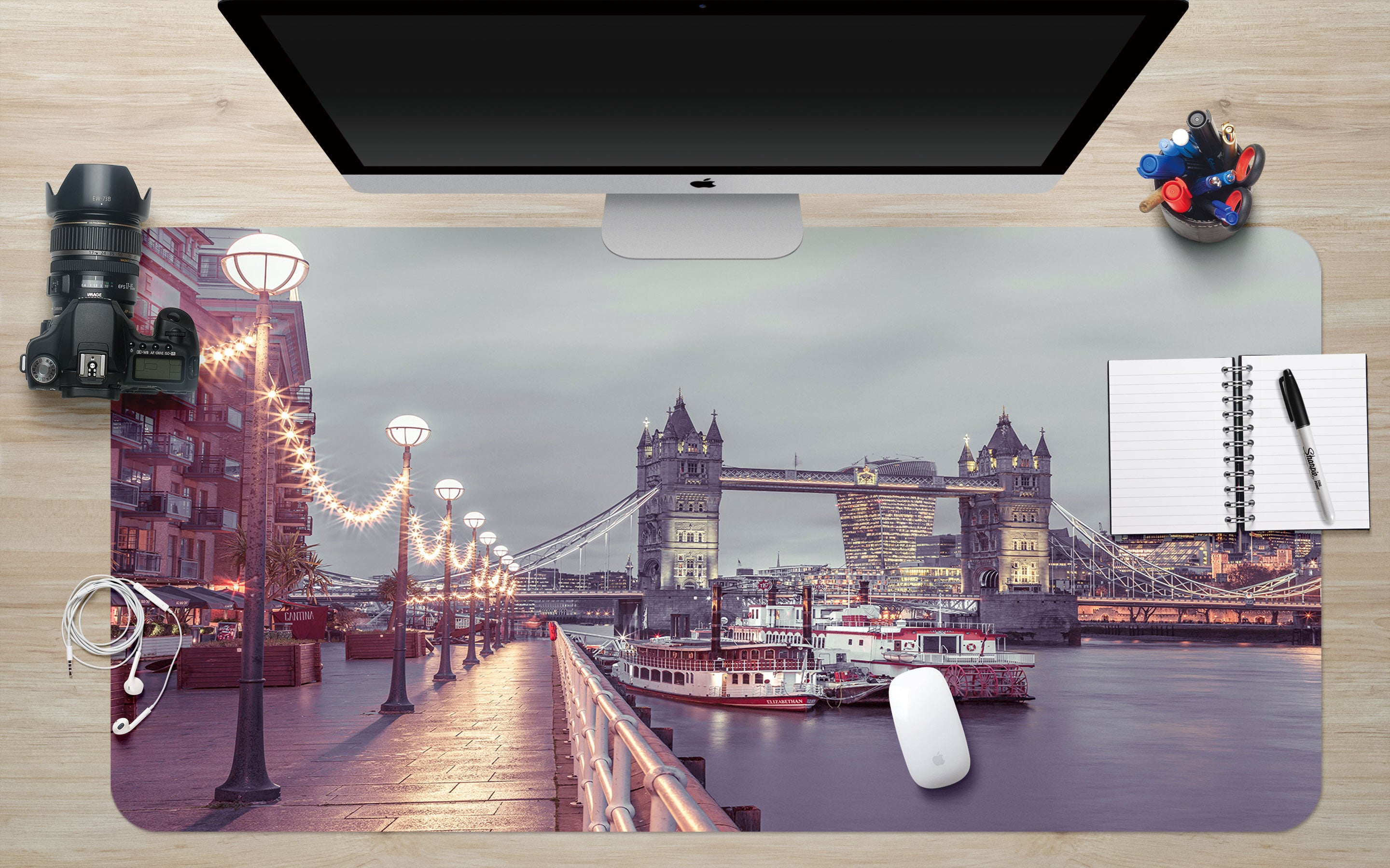 3D Bridge Ship 12431 Assaf Frank Desk Mat