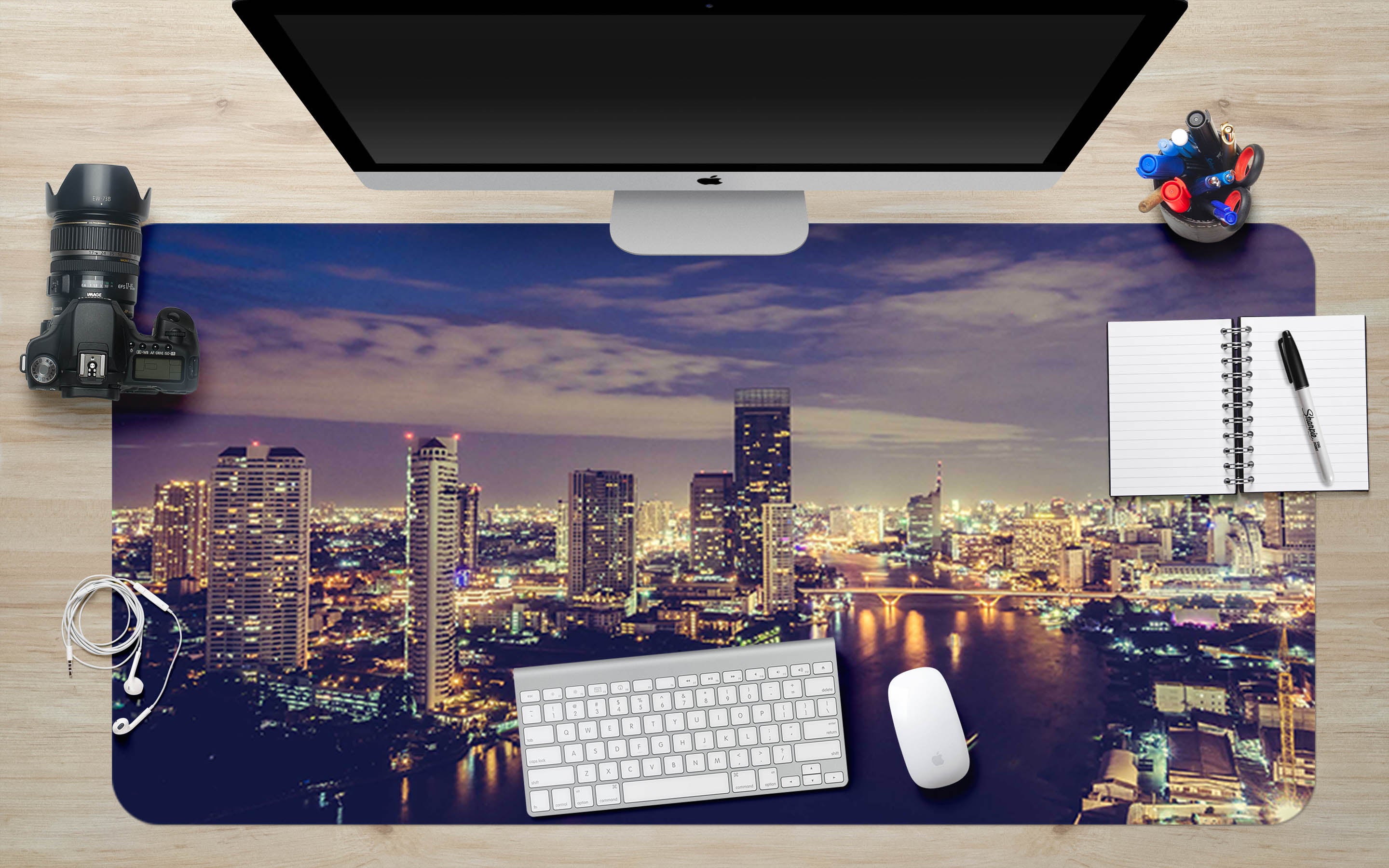 3D City Lights 17018 Desk Mat