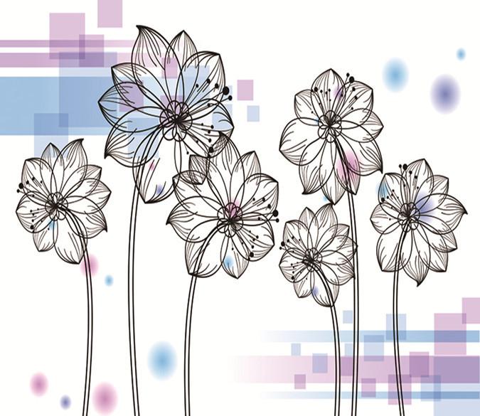 3D Sketch Flower 444 Wallpaper AJ Wallpaper 