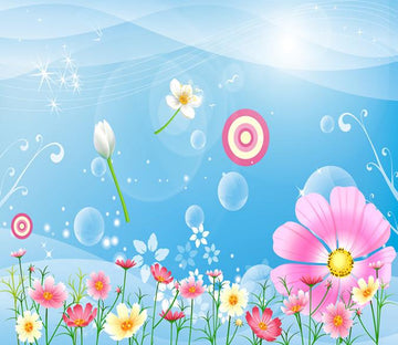 3D Sunshine Sky And Beauty Flower 23 Wallpaper AJ Wallpaper 