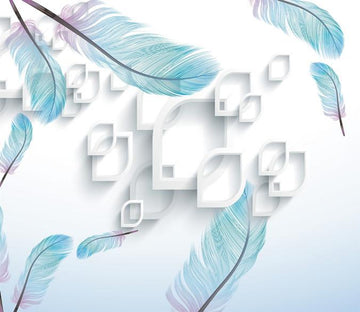 3D Blue Feather 831 Wallpaper AJ Wallpaper 