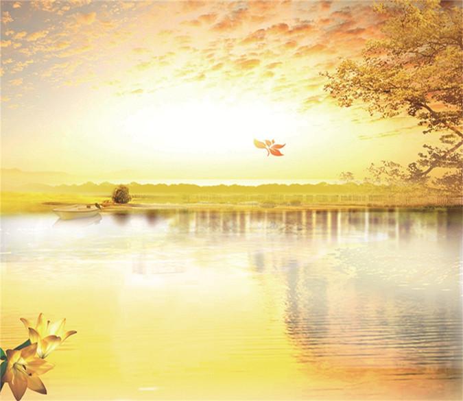 3D Autumn River Scenery 44 Wallpaper AJ Wallpaper 