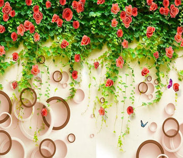 3D Red Jasmine Vines 28 Wallpaper AJ Wallpaper 
