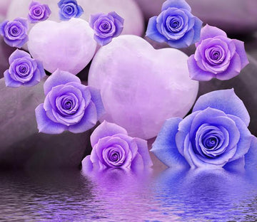 3D Purple Rose For Love 76 Wallpaper AJ Wallpapers 
