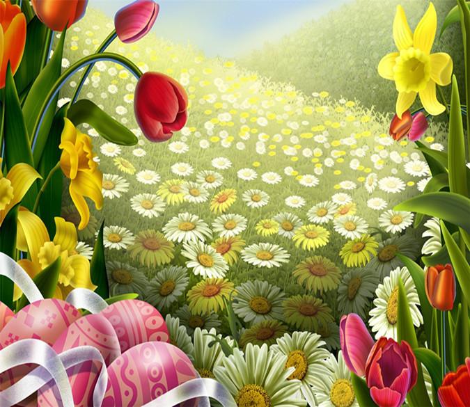 3D Sunshine Flower Manor 787 Wallpaper AJ Wallpaper 