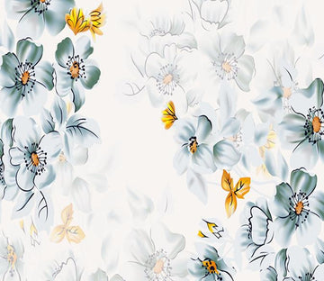 3D Golden Fish And Painting Flower 4 Wallpaper AJ Wallpaper 