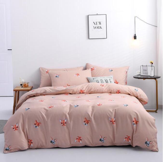 3D Rabbit Head Fox Head 2004 Bed Pillowcases Quilt