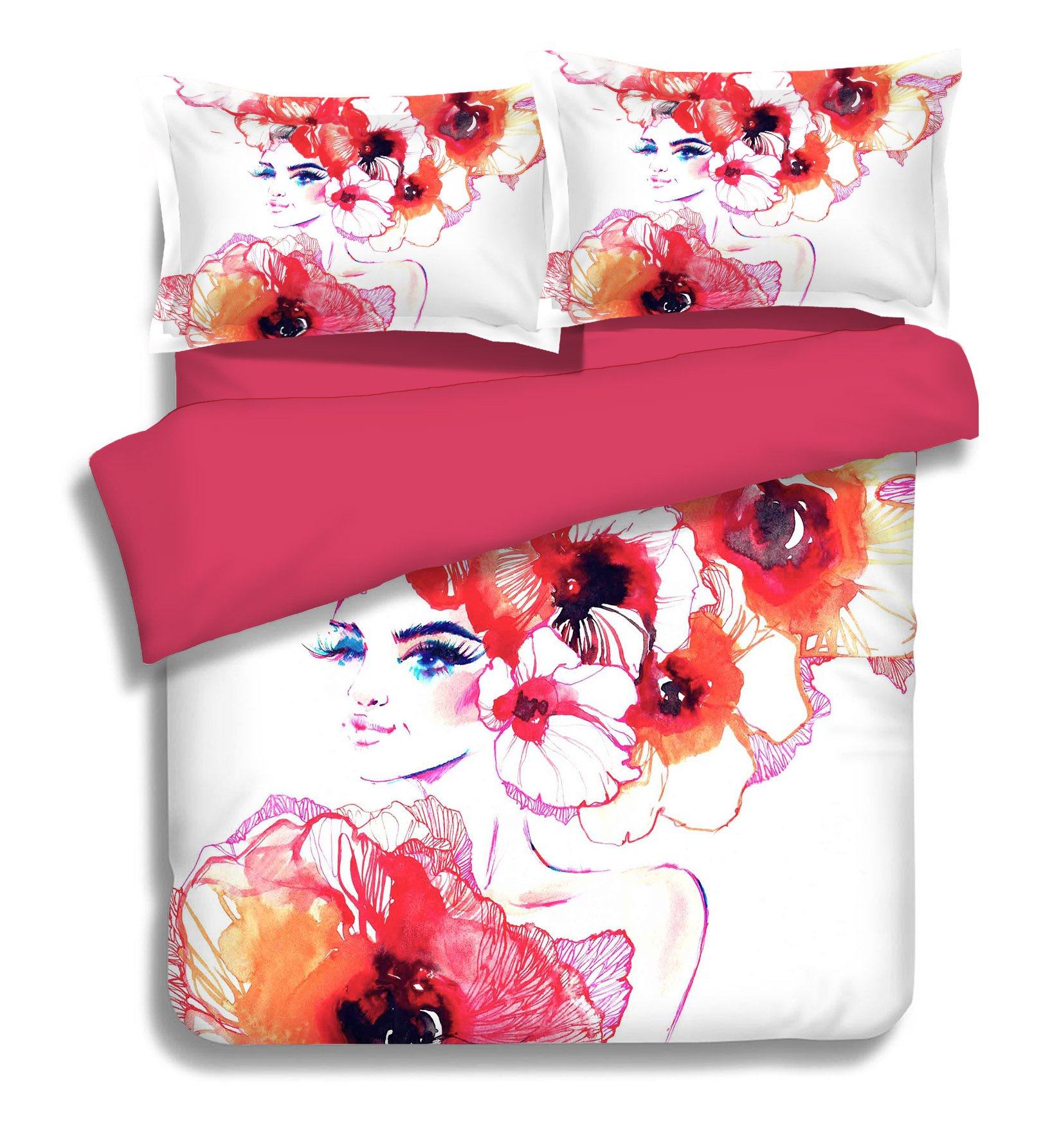 3D Graffiti Modern Woman 287 Bed Pillowcases Quilt Wallpaper AJ Wallpaper 