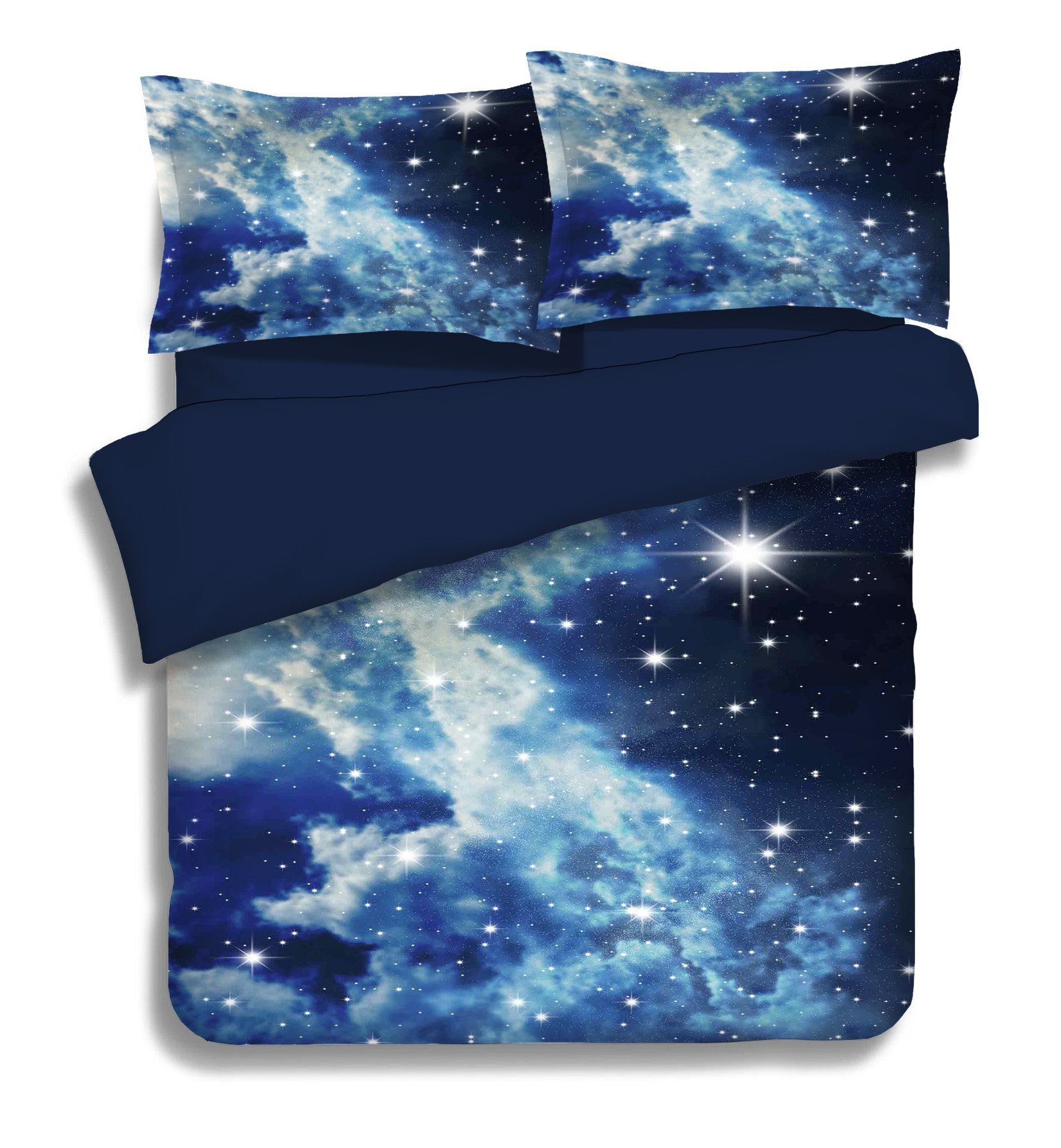 3D Blue Sky Shiny Stars 259 Bed Pillowcases Quilt Wallpaper AJ Wallpaper 