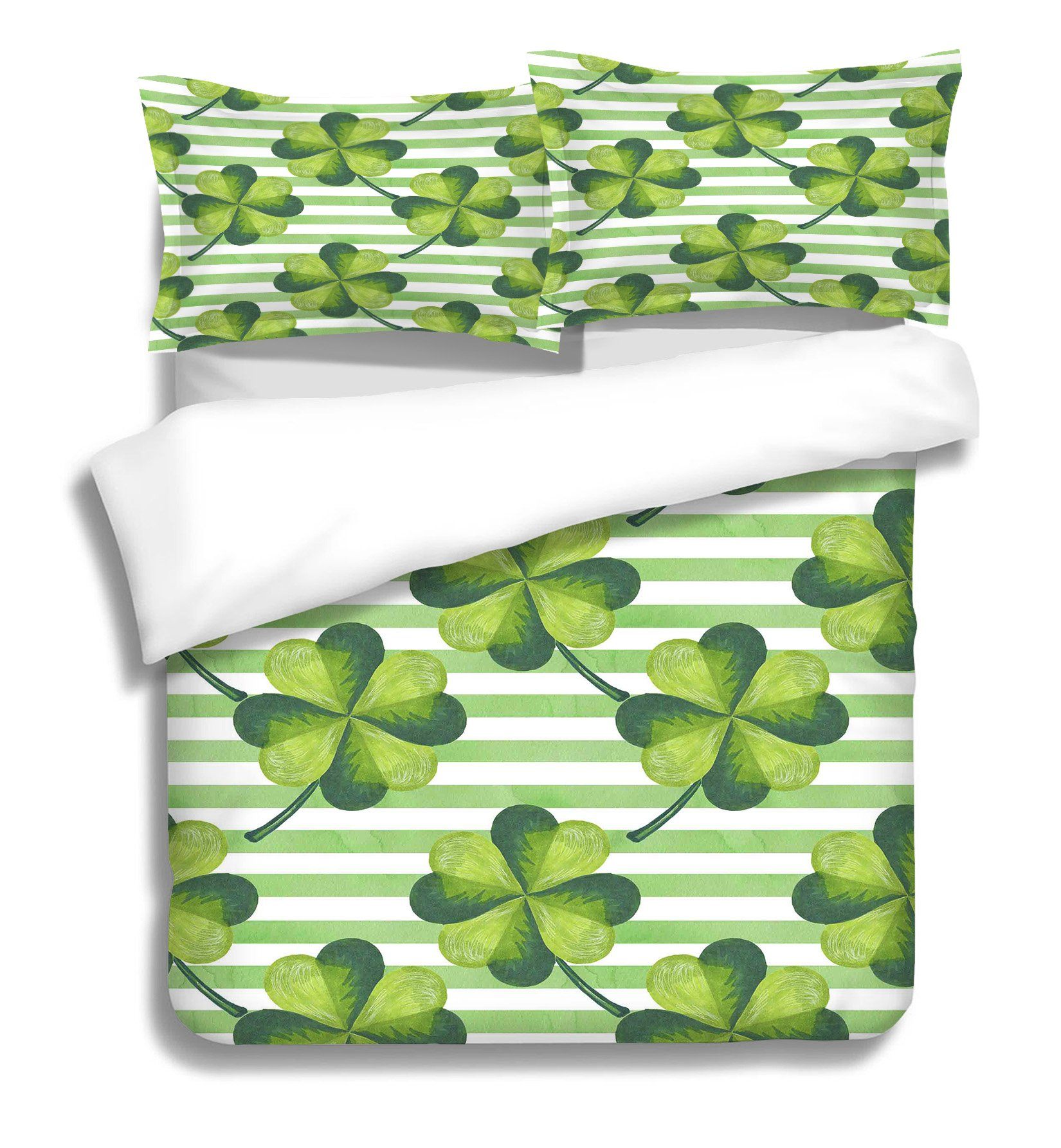 3D Four-Leaf Clover 246 Bed Pillowcases Quilt Wallpaper AJ Wallpaper 