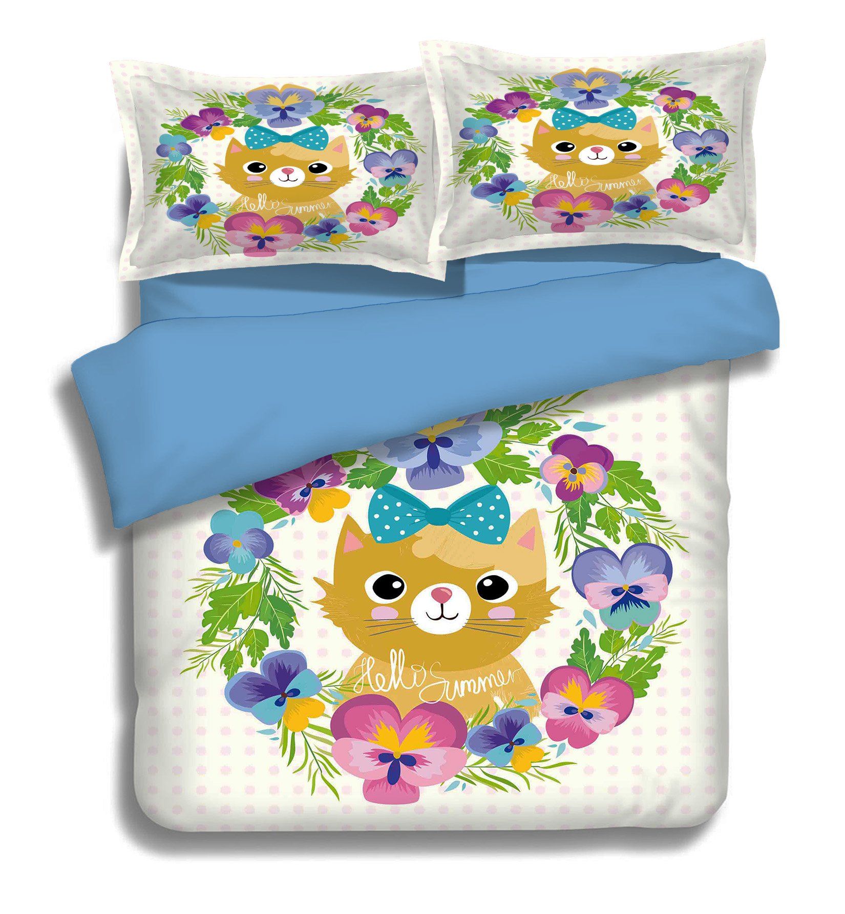 3D Brown Cat 080 Bed Pillowcases Quilt Wallpaper AJ Wallpaper 