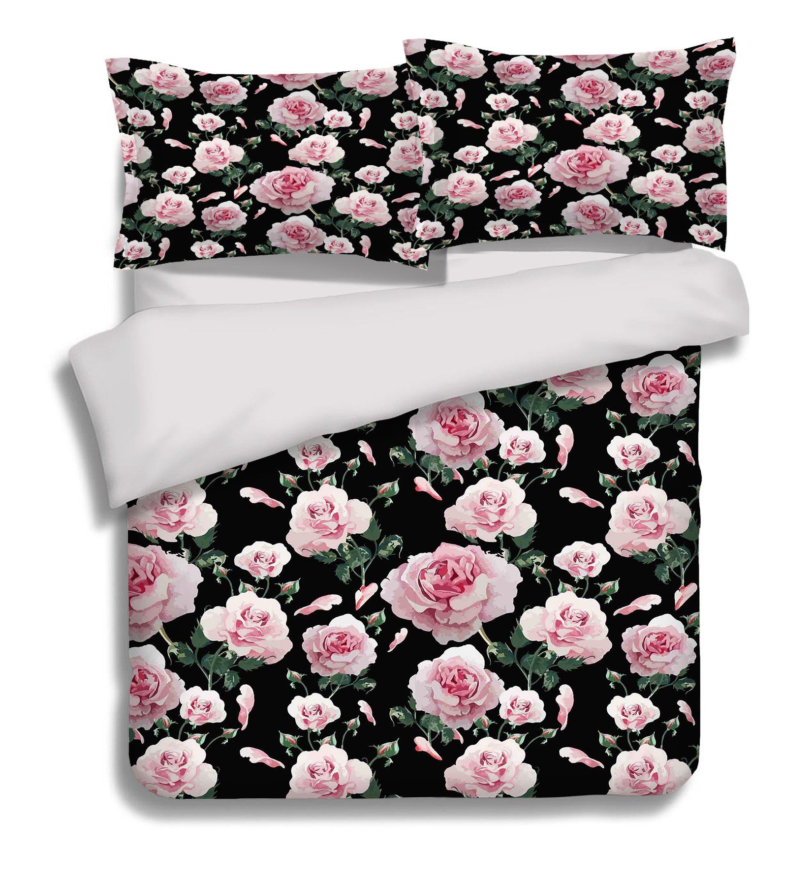 3D Pink Flowers Pattern 333 Bed Pillowcases Quilt Wallpaper AJ Wallpaper 