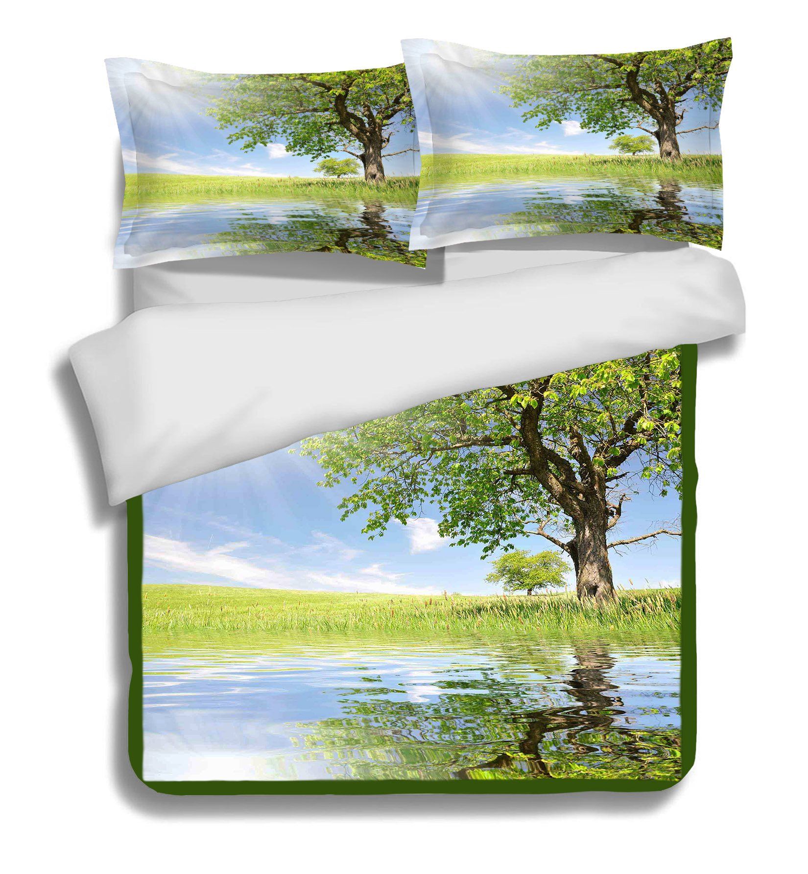 3D Sunny Tree 183 Bed Pillowcases Quilt Wallpaper AJ Wallpaper 