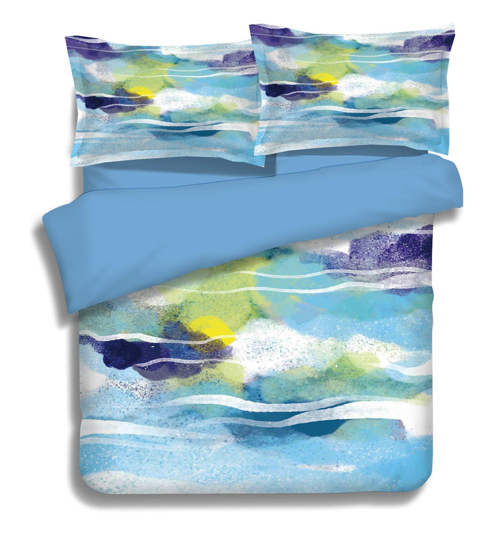 3D Abstract Rivere 101 Bed Pillowcases Quilt Wallpaper AJ Wallpaper 