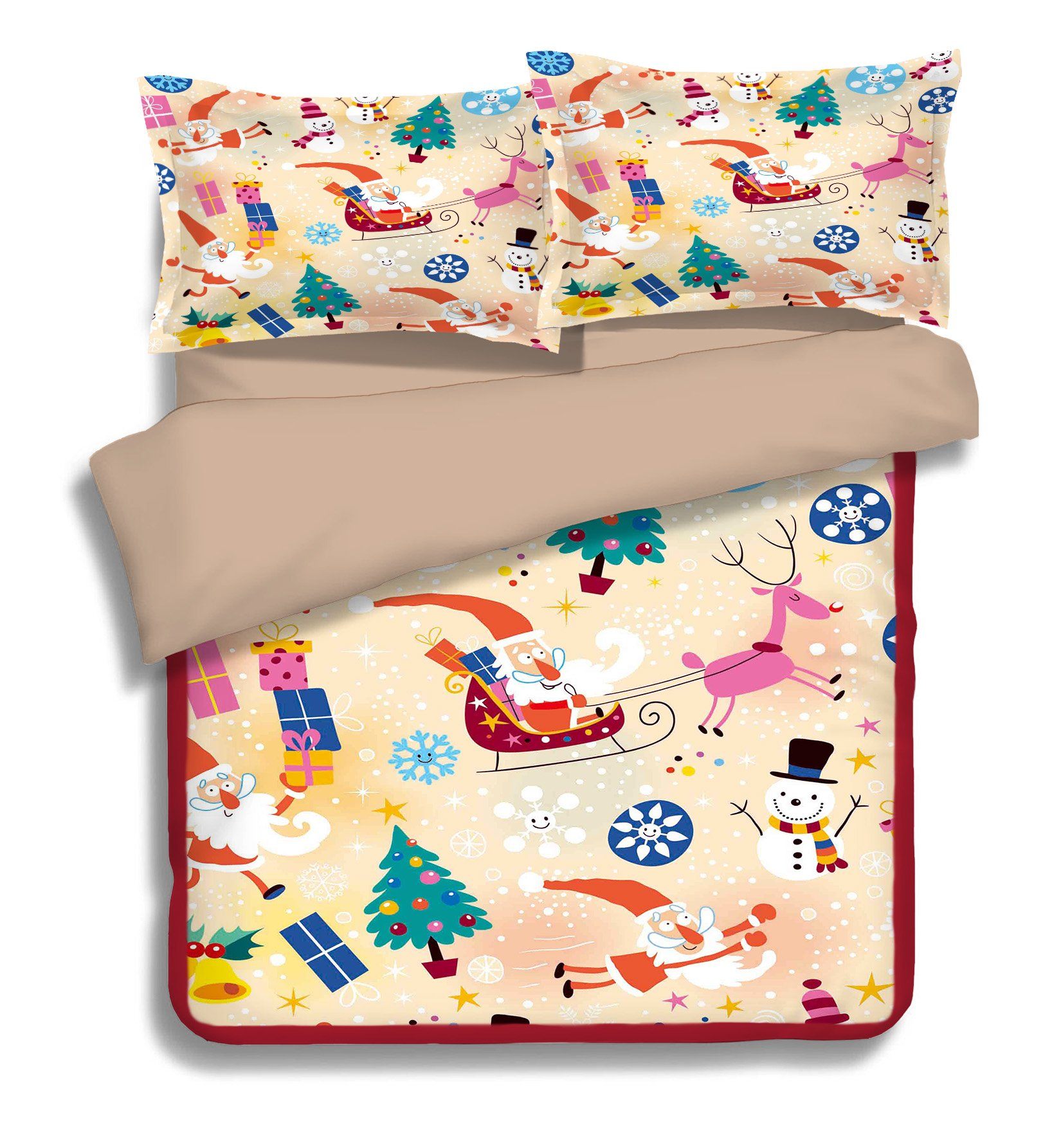 3D Little Snowman 008 Bed Pillowcases Quilt Wallpaper AJ Wallpaper 