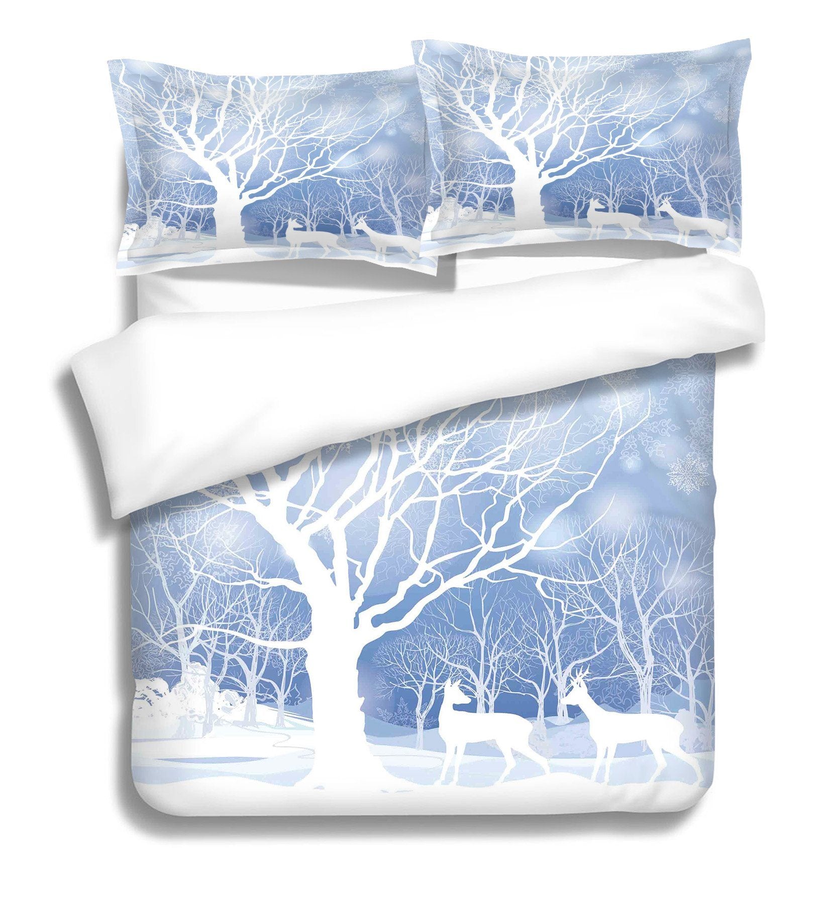 3D Bare Trees Animals 141 Bed Pillowcases Quilt Wallpaper AJ Wallpaper 