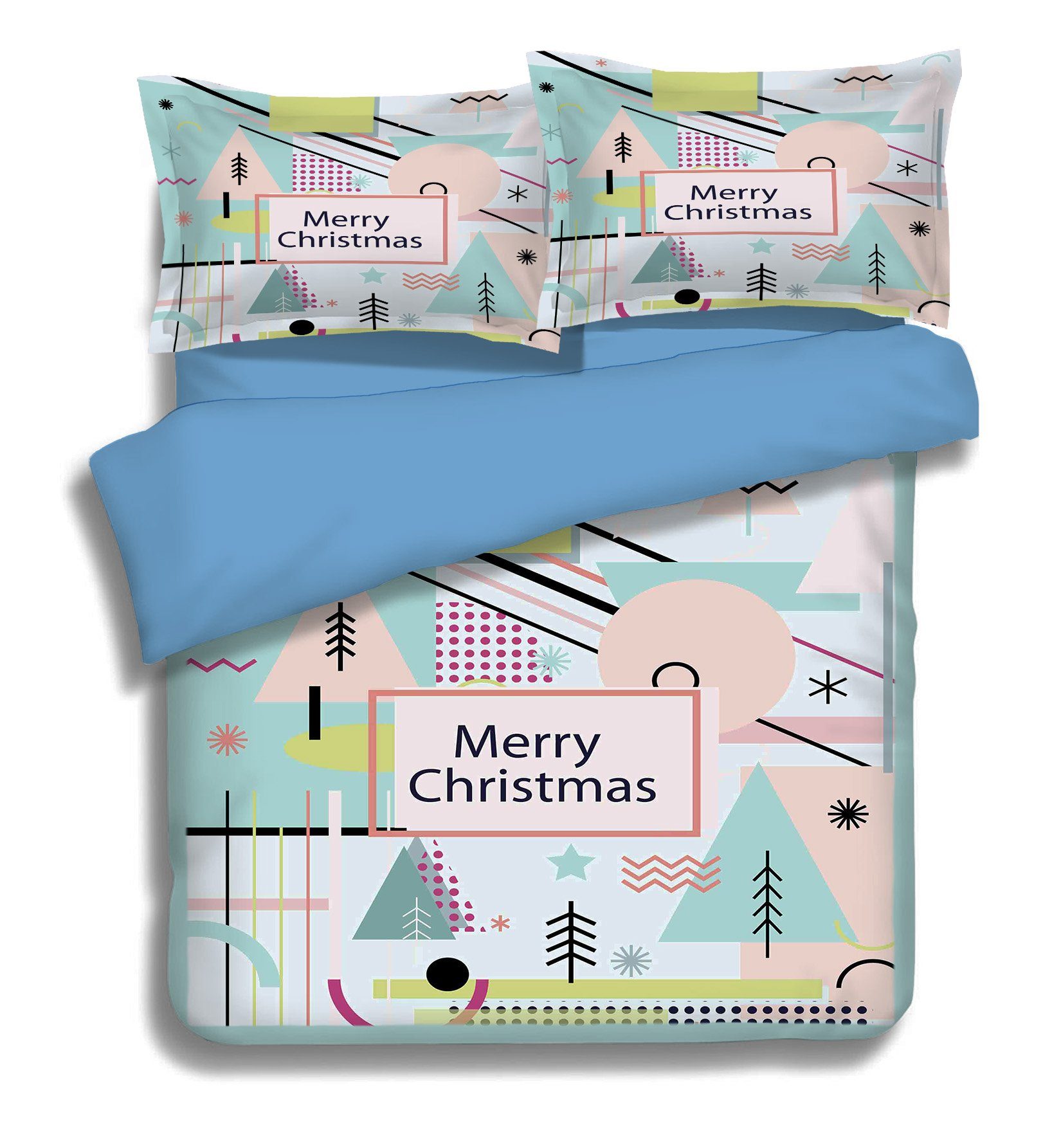 3D Triangle House 081 Bed Pillowcases Quilt Wallpaper AJ Wallpaper 