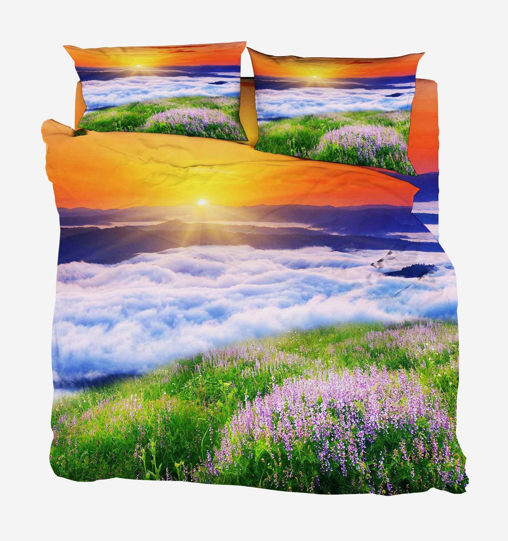 3D Sunrise Scenery 17 Bed Pillowcases Quilt Wallpaper AJ Wallpaper 