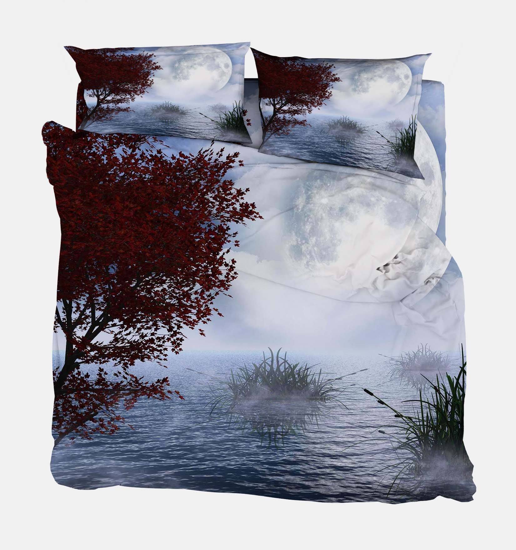 3D Misty Sea 11 Bed Pillowcases Quilt Wallpaper AJ Wallpaper 