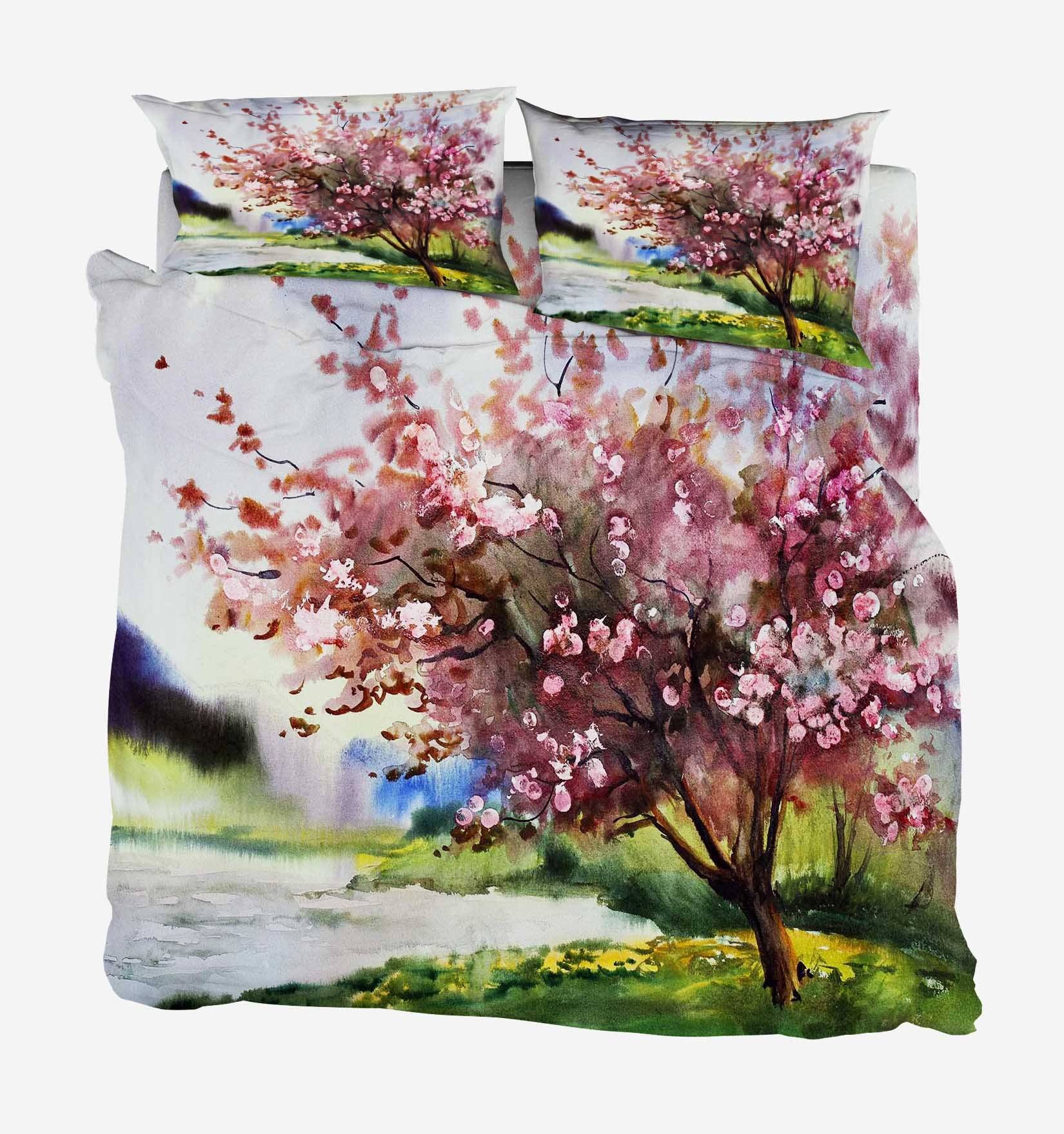 3D Tree Painting 91 Bed Pillowcases Quilt Wallpaper AJ Wallpaper 