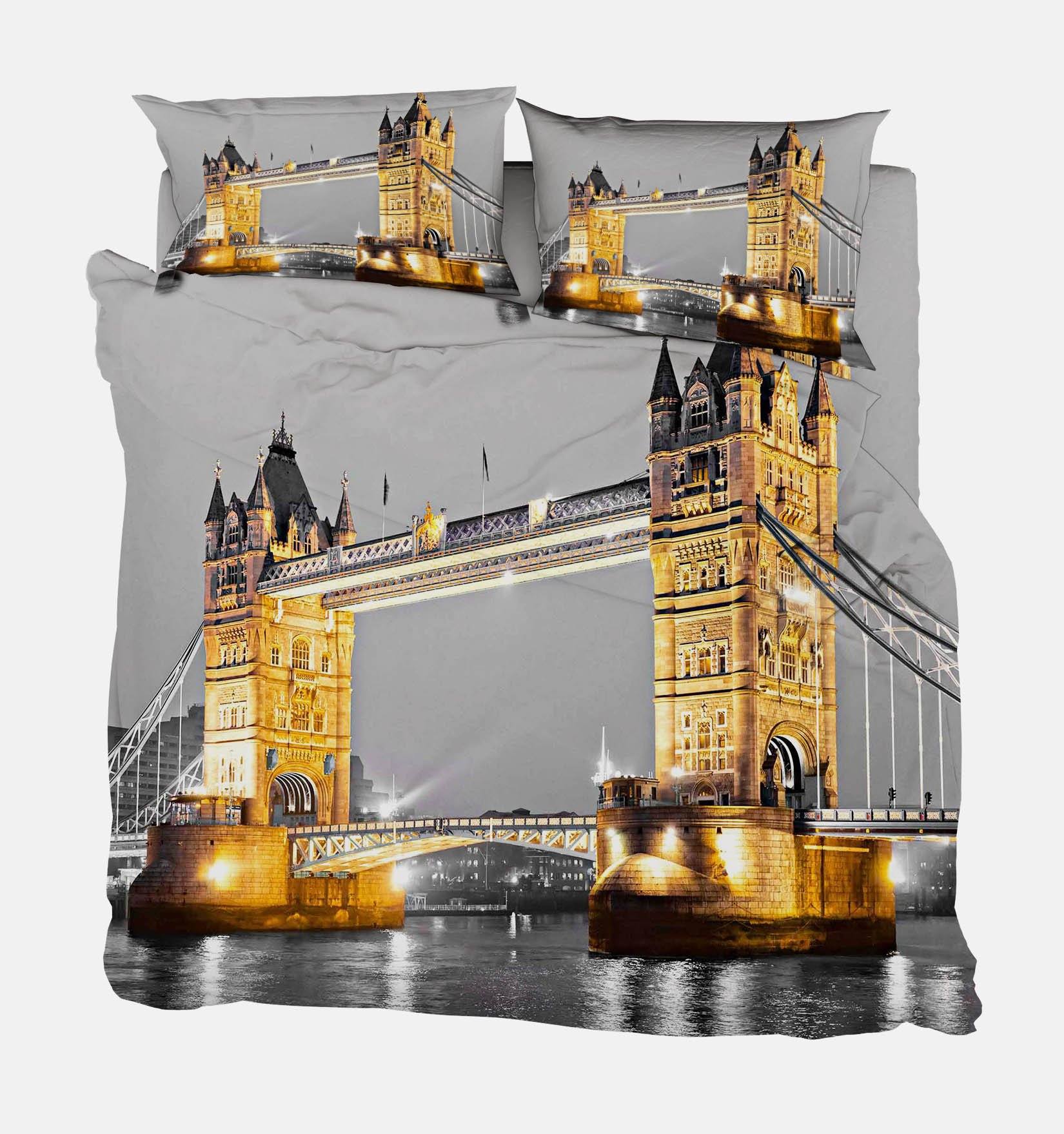 3D London Tower Bridge 6 Bed Pillowcases Quilt Wallpaper AJ Wallpaper 
