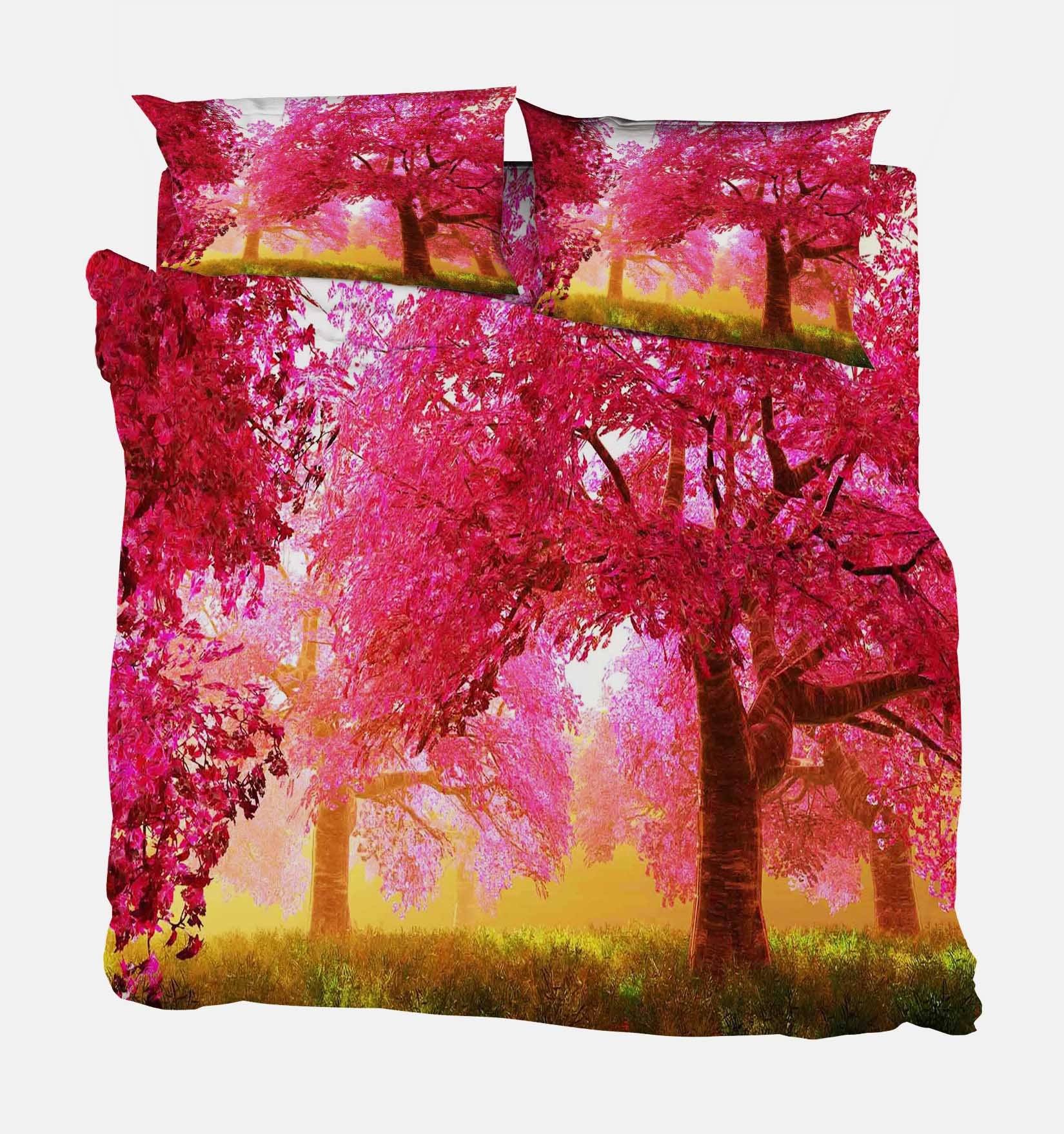 3D Pretty Maple Trees 96 Bed Pillowcases Quilt Wallpaper AJ Wallpaper 