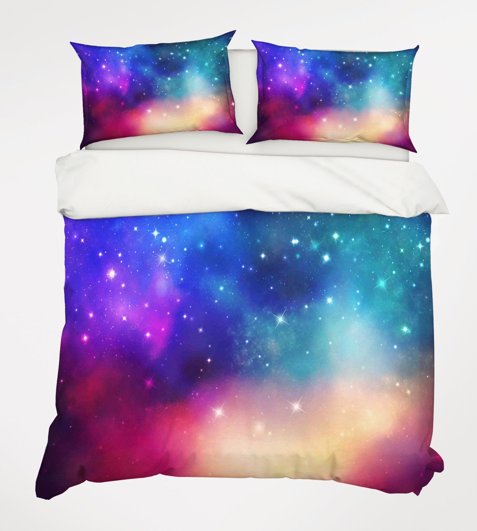 3D Colored Stars Sky 153 Bed Pillowcases Quilt Wallpaper AJ Wallpaper 