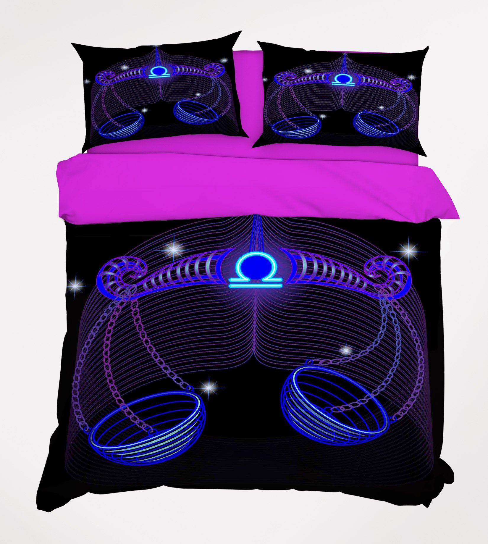 3D Libra 300 Bed Pillowcases Quilt Wallpaper AJ Wallpaper 