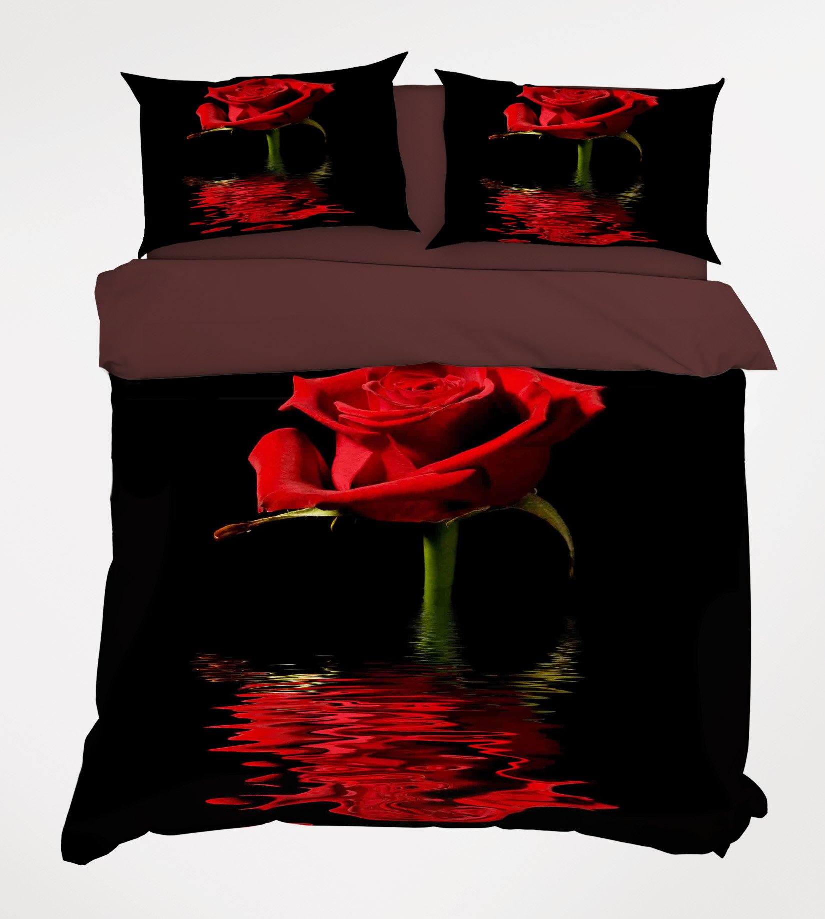 3D Red Rose 136 Bed Pillowcases Quilt Wallpaper AJ Wallpaper 