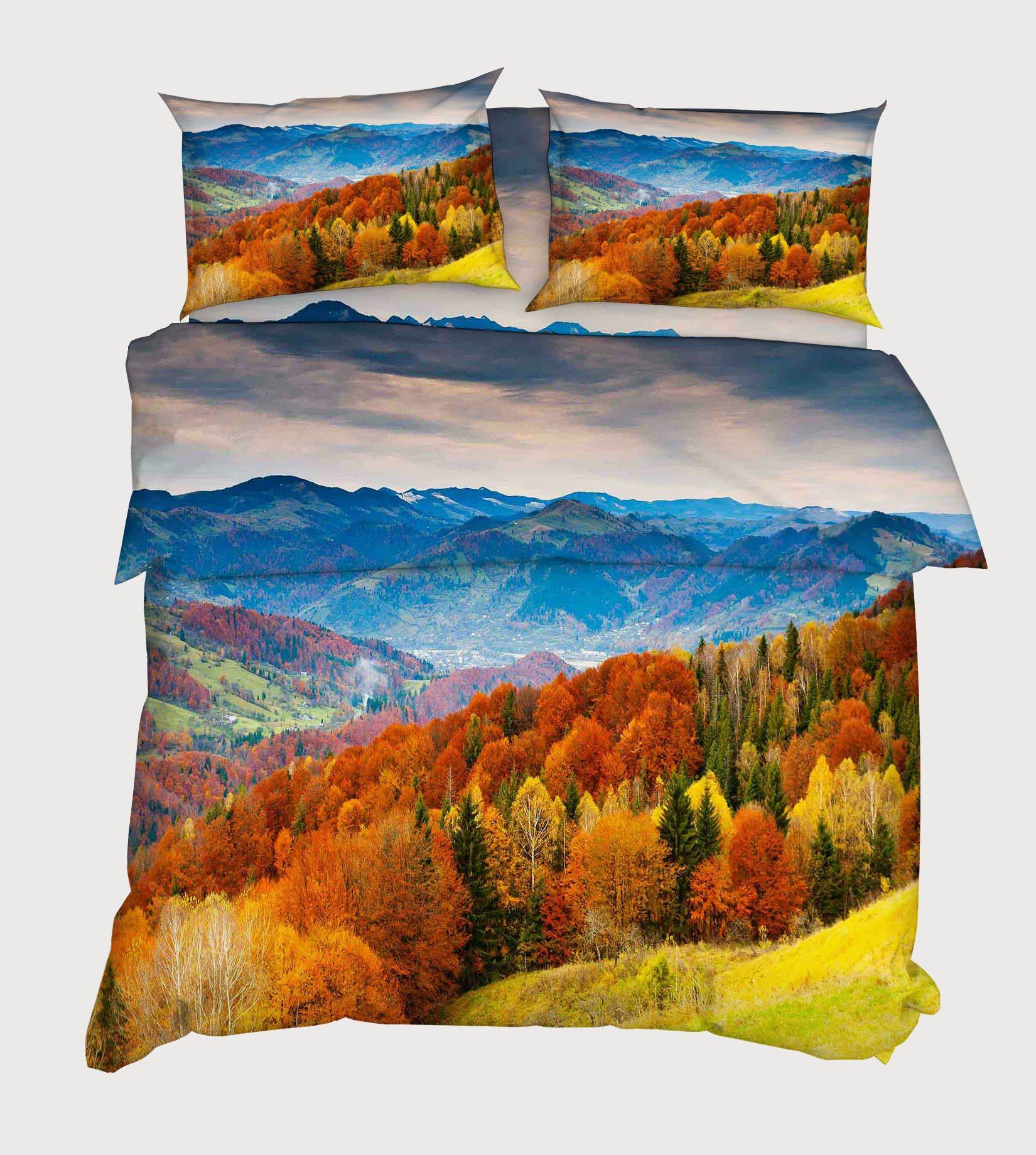 3D Mountains Scenery 95 Bed Pillowcases Quilt Wallpaper AJ Wallpaper 