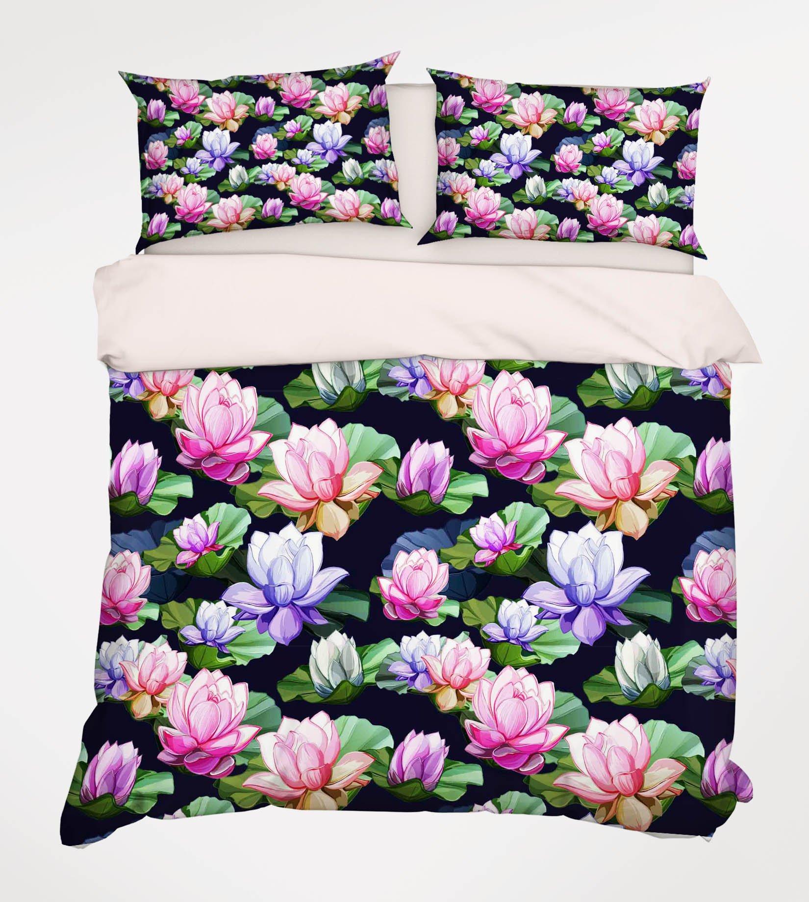 3D Colorful Flowers 178 Bed Pillowcases Quilt Wallpaper AJ Wallpaper 