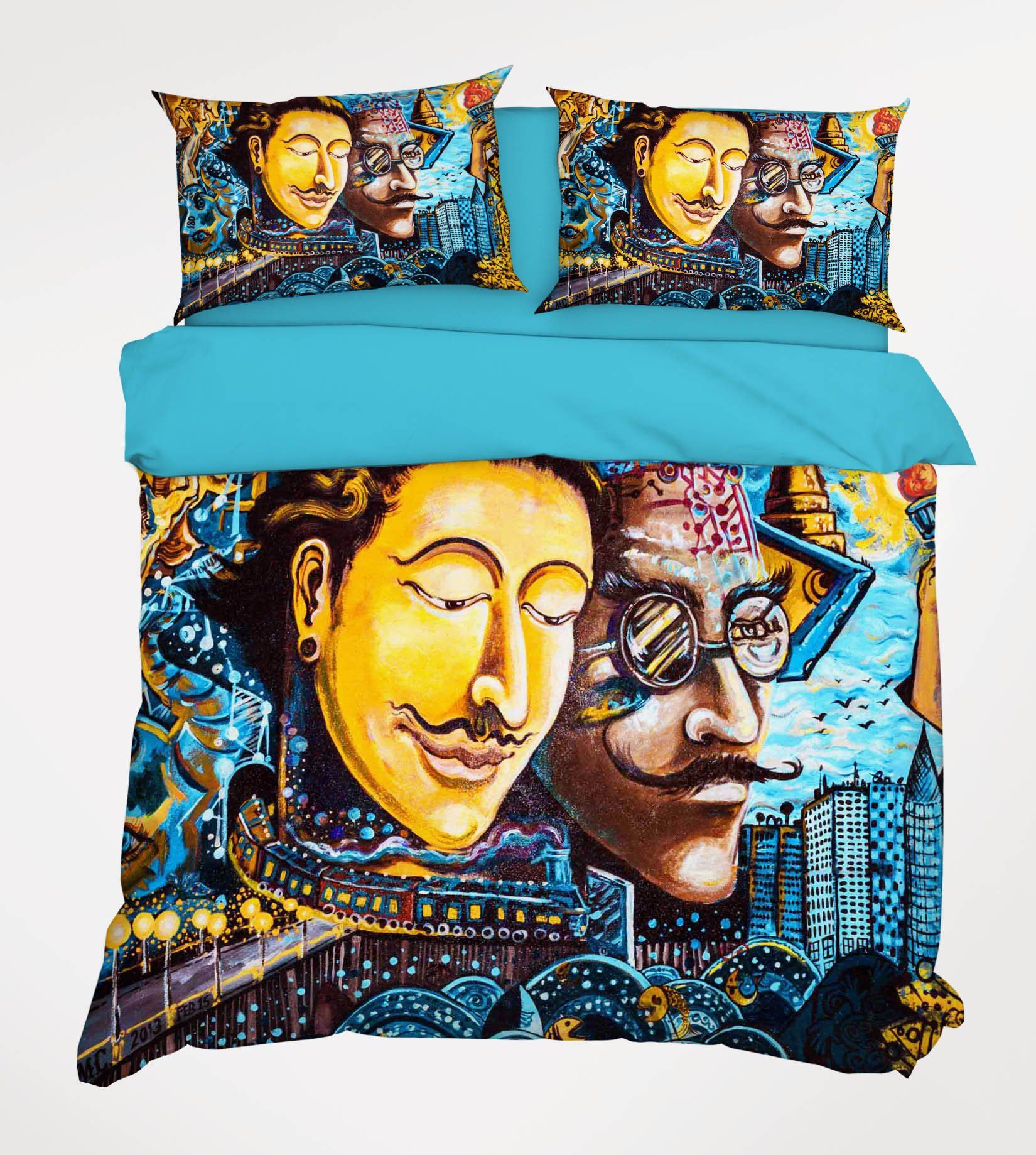 3D Men Painting 194 Bed Pillowcases Quilt Wallpaper AJ Wallpaper 
