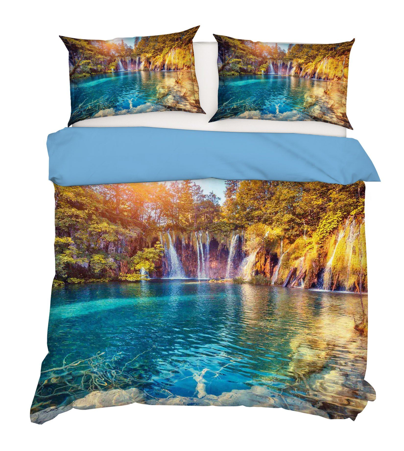 3D Valley River 041 Bed Pillowcases Quilt Wallpaper AJ Wallpaper 