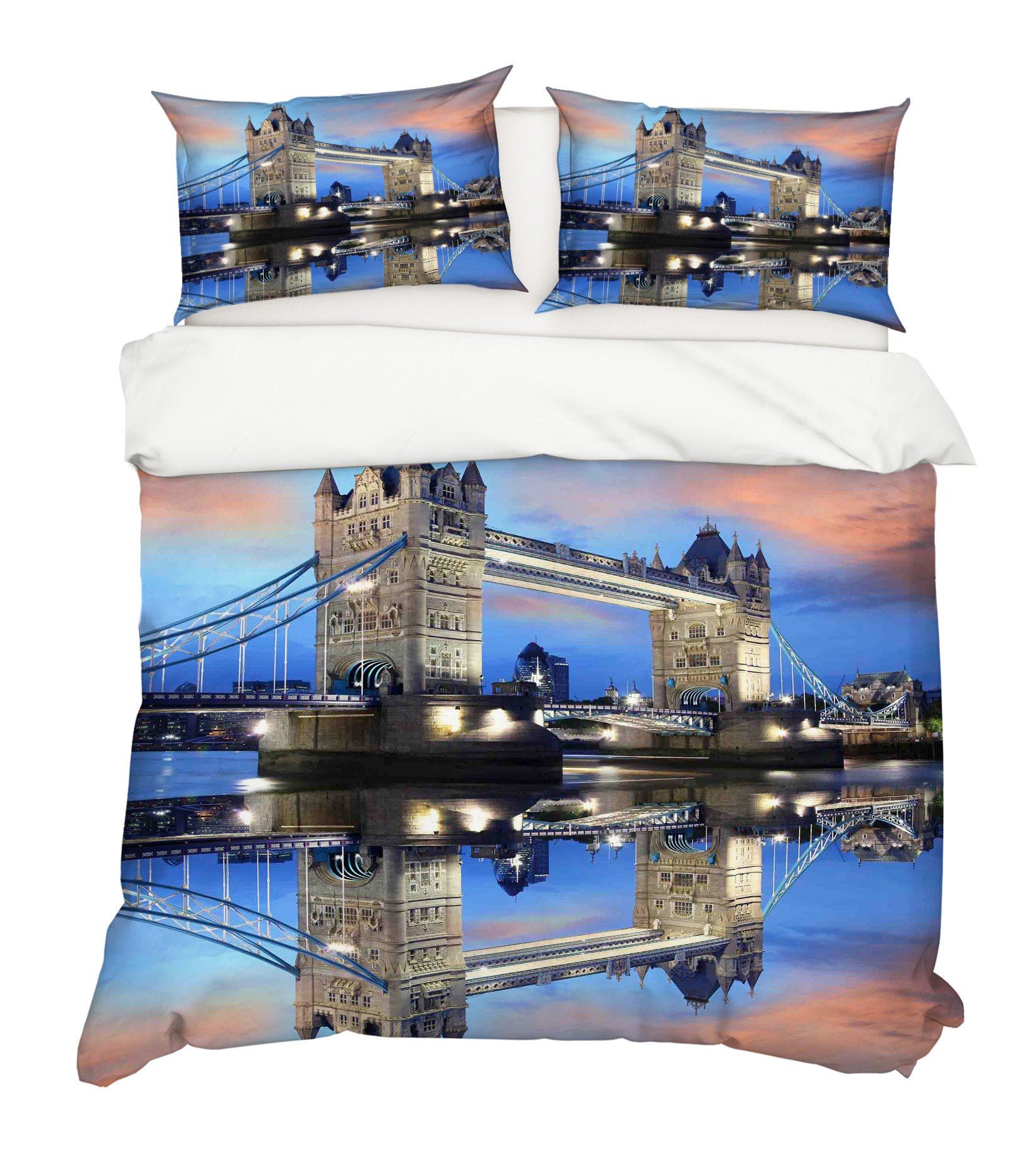 3D Bridge Shadow 023 Bed Pillowcases Quilt Wallpaper AJ Wallpaper 