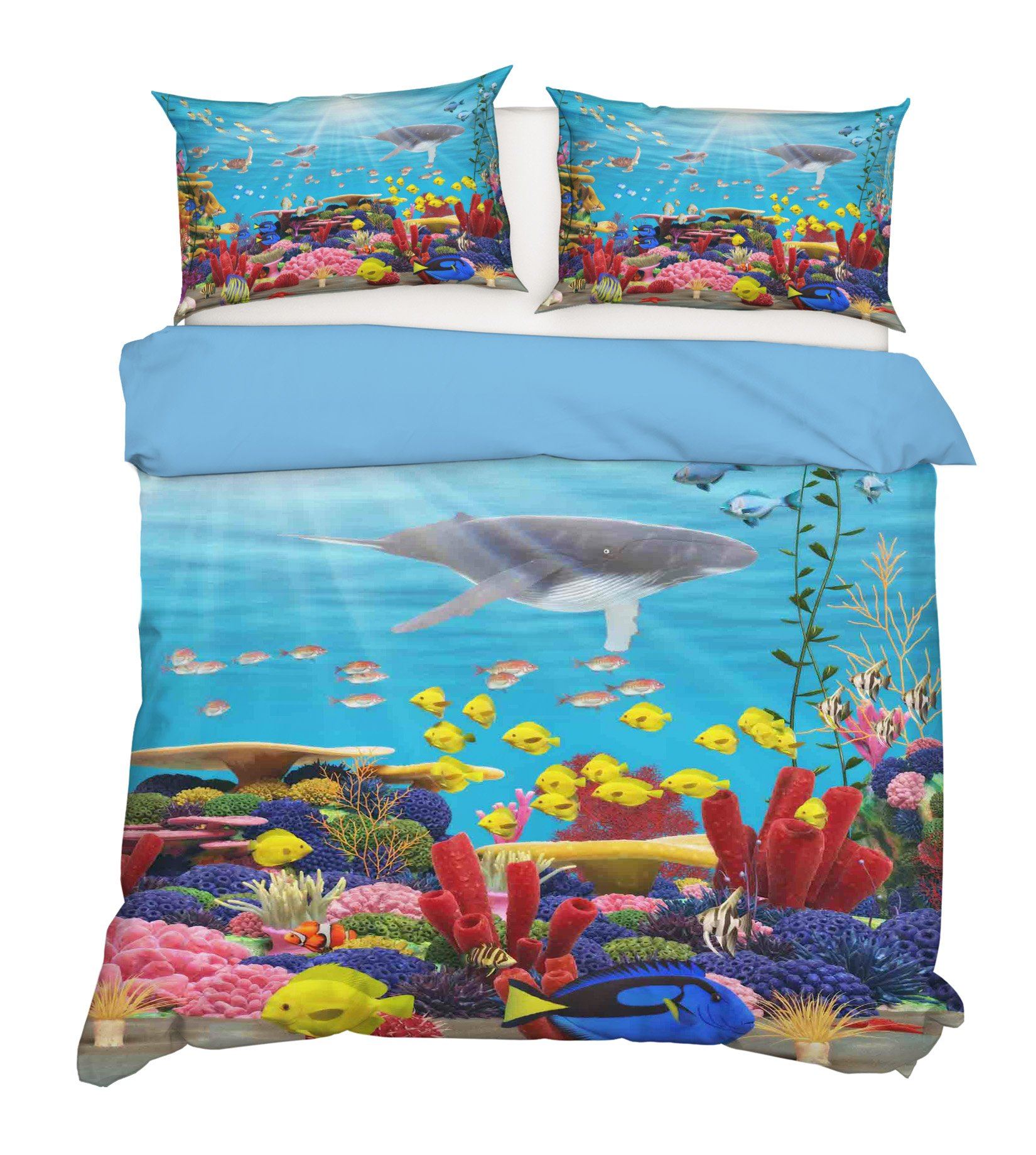 3D Submarine Fish 223 Bed Pillowcases Quilt Wallpaper AJ Wallpaper 