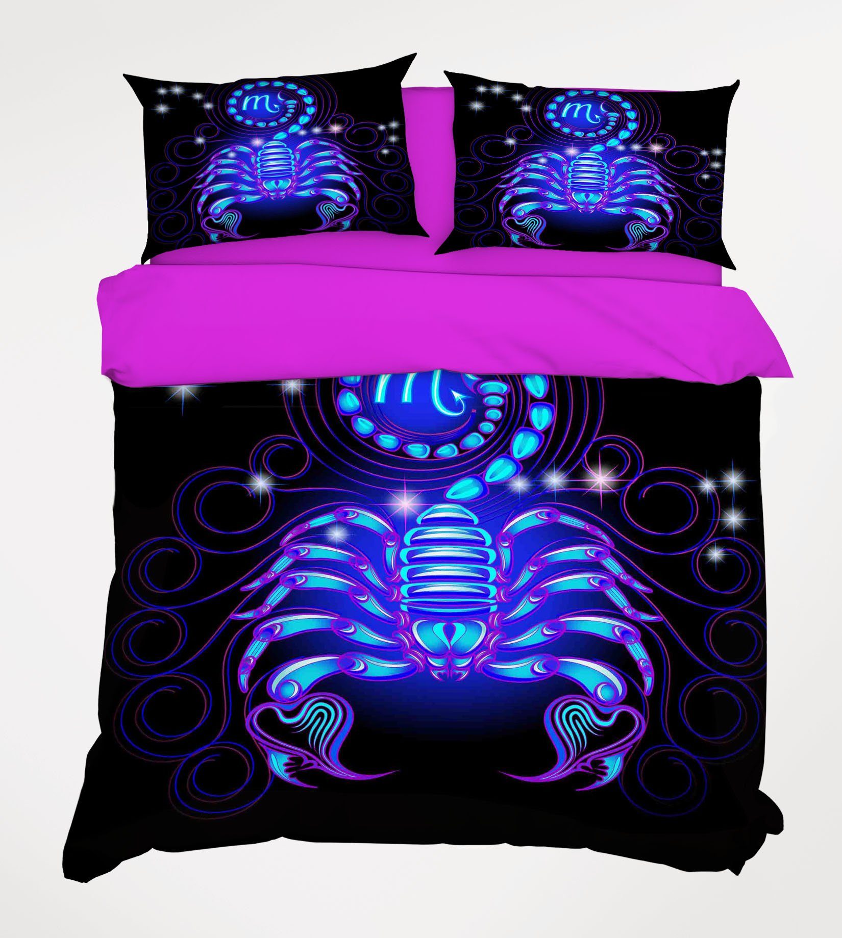 3D Scorpio 297 Bed Pillowcases Quilt Wallpaper AJ Wallpaper 