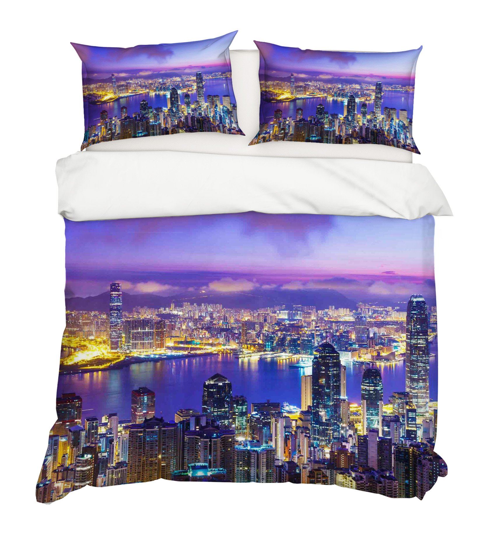 3D City River 112 Bed Pillowcases Quilt Wallpaper AJ Wallpaper 