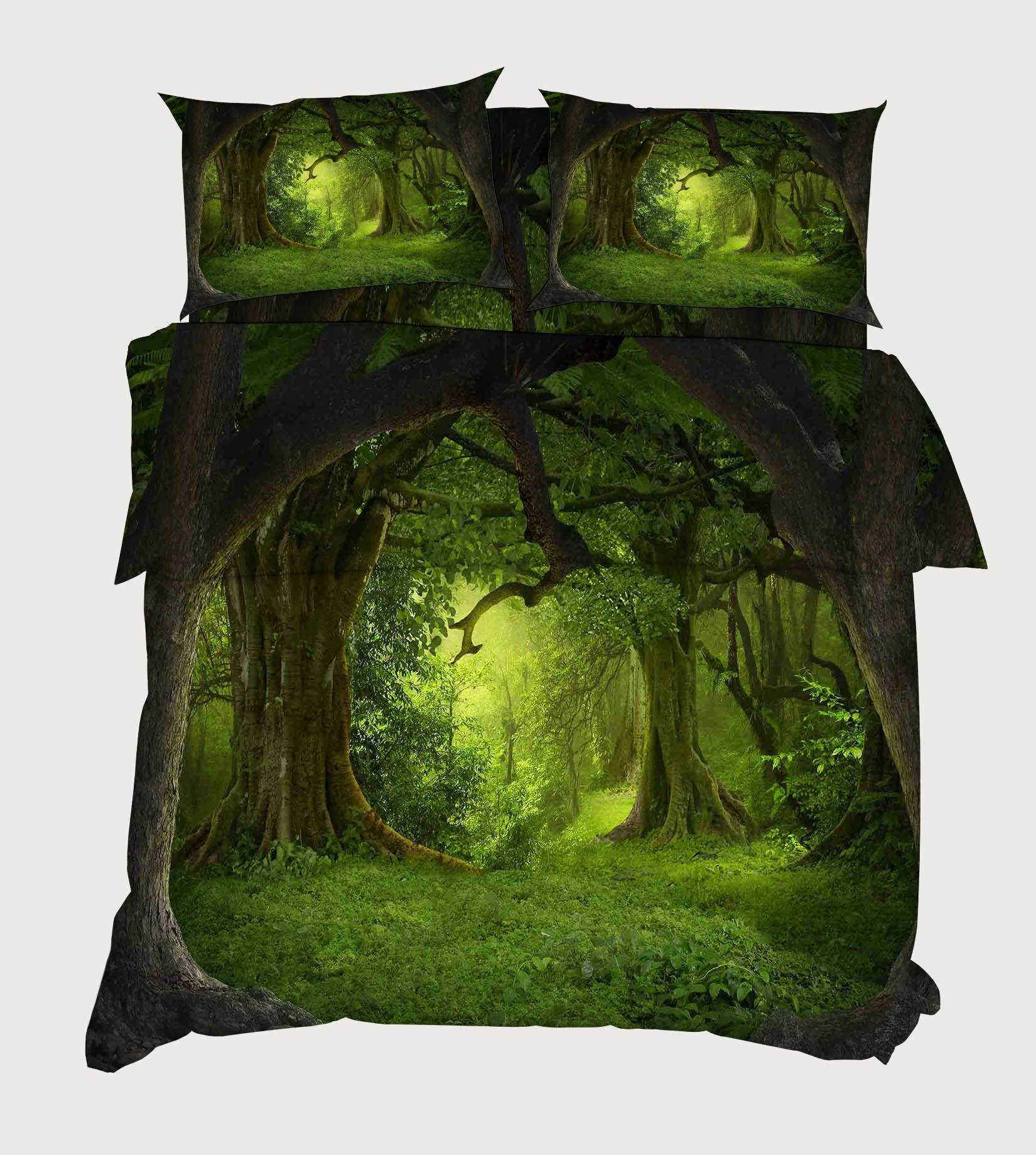 3D Thick Forest 21 Bed Pillowcases Quilt Wallpaper AJ Wallpaper 