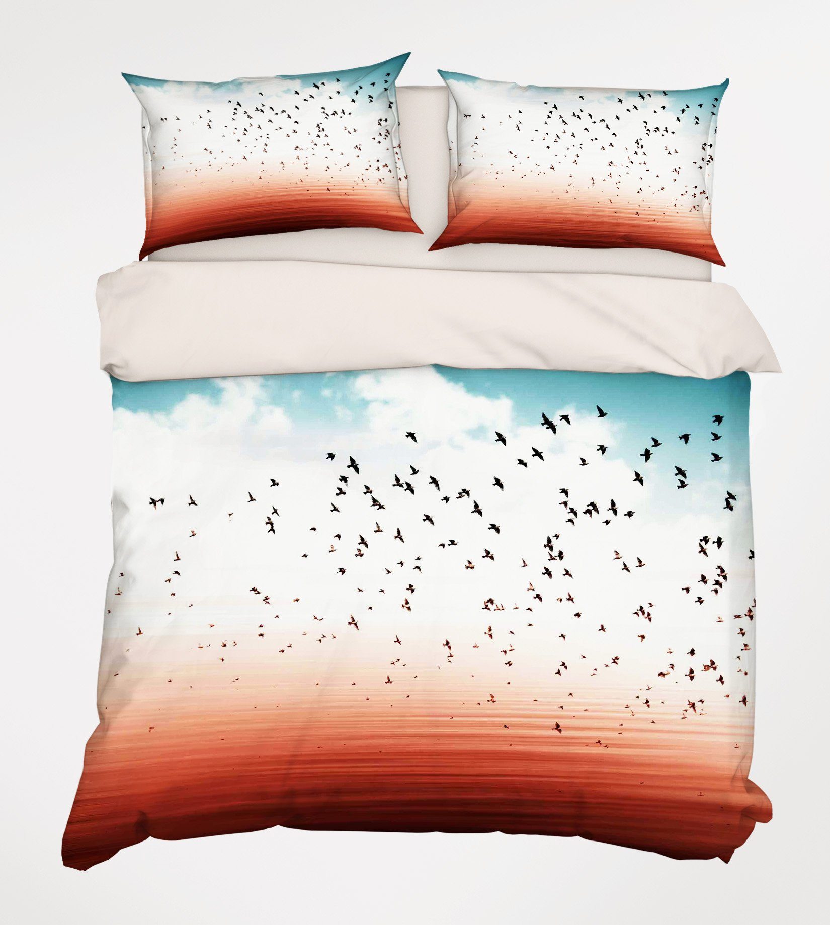 3D Flying Birds 215 Bed Pillowcases Quilt Wallpaper AJ Wallpaper 