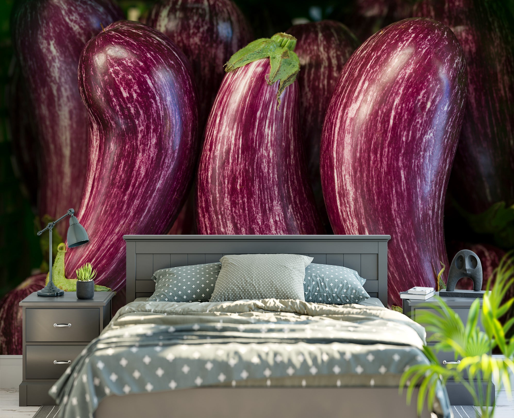 3D Vegetable Eggplant 6258 Assaf Frank Wall Mural Wall Murals