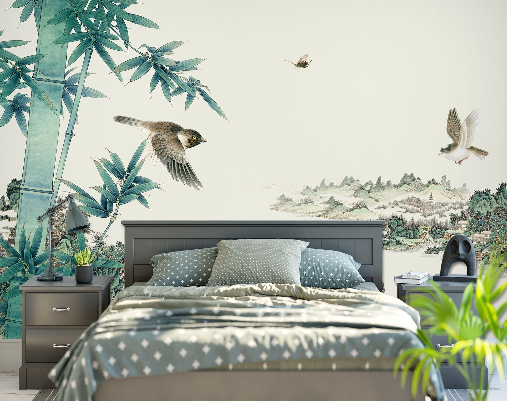 3D Idyllic Bamboo Forest 1631 Wall Murals Wallpaper AJ Wallpaper 2 