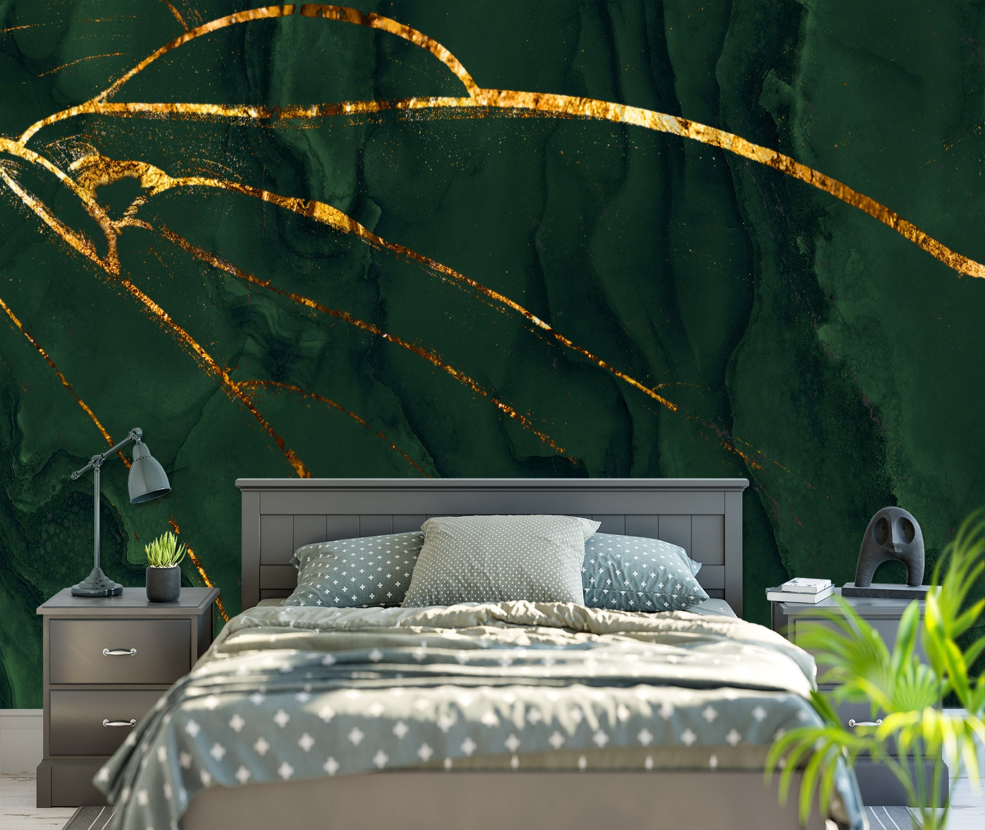 3D Green Texture 1147 Wall Murals