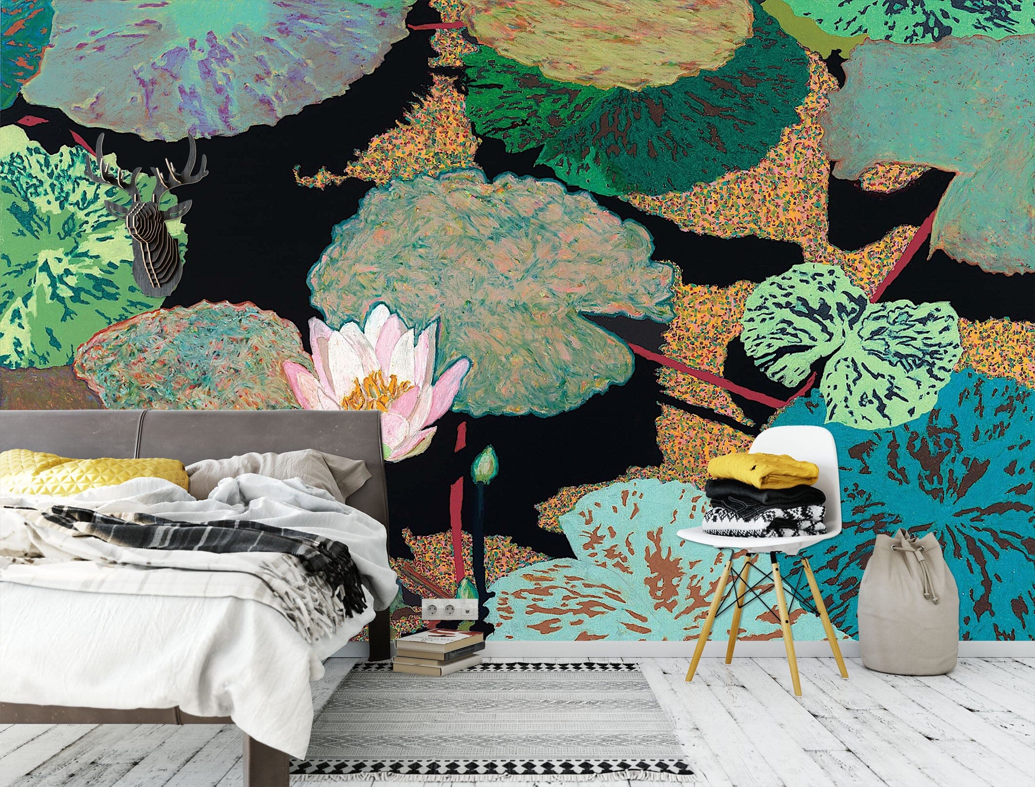 3D Pink Lotus 247 Allan P. Friedlander Wall Mural Wall Murals Wallpaper AJ Wallpaper 2 