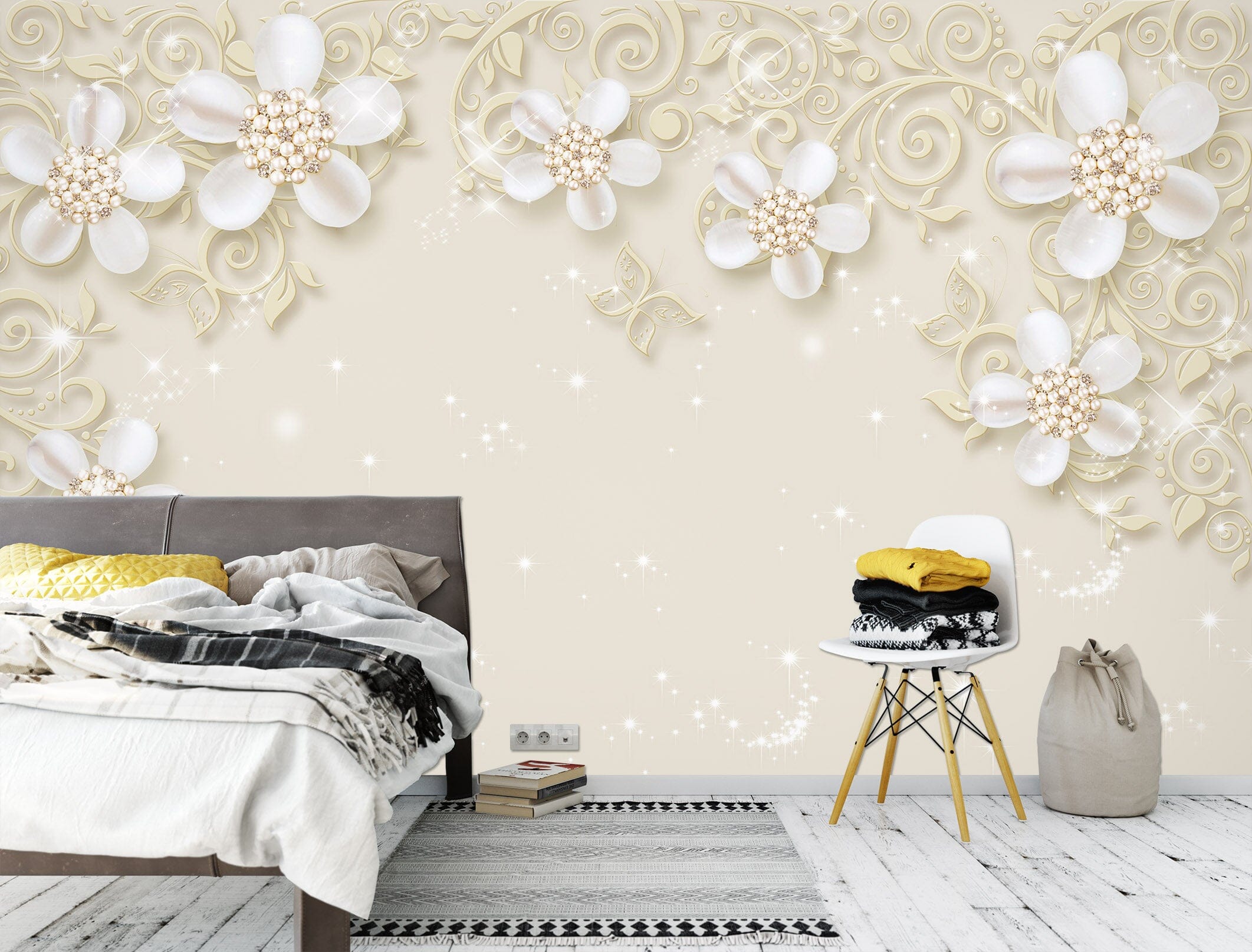 3D Fresh Flowers 1491 Wall Murals Wallpaper AJ Wallpaper 2 
