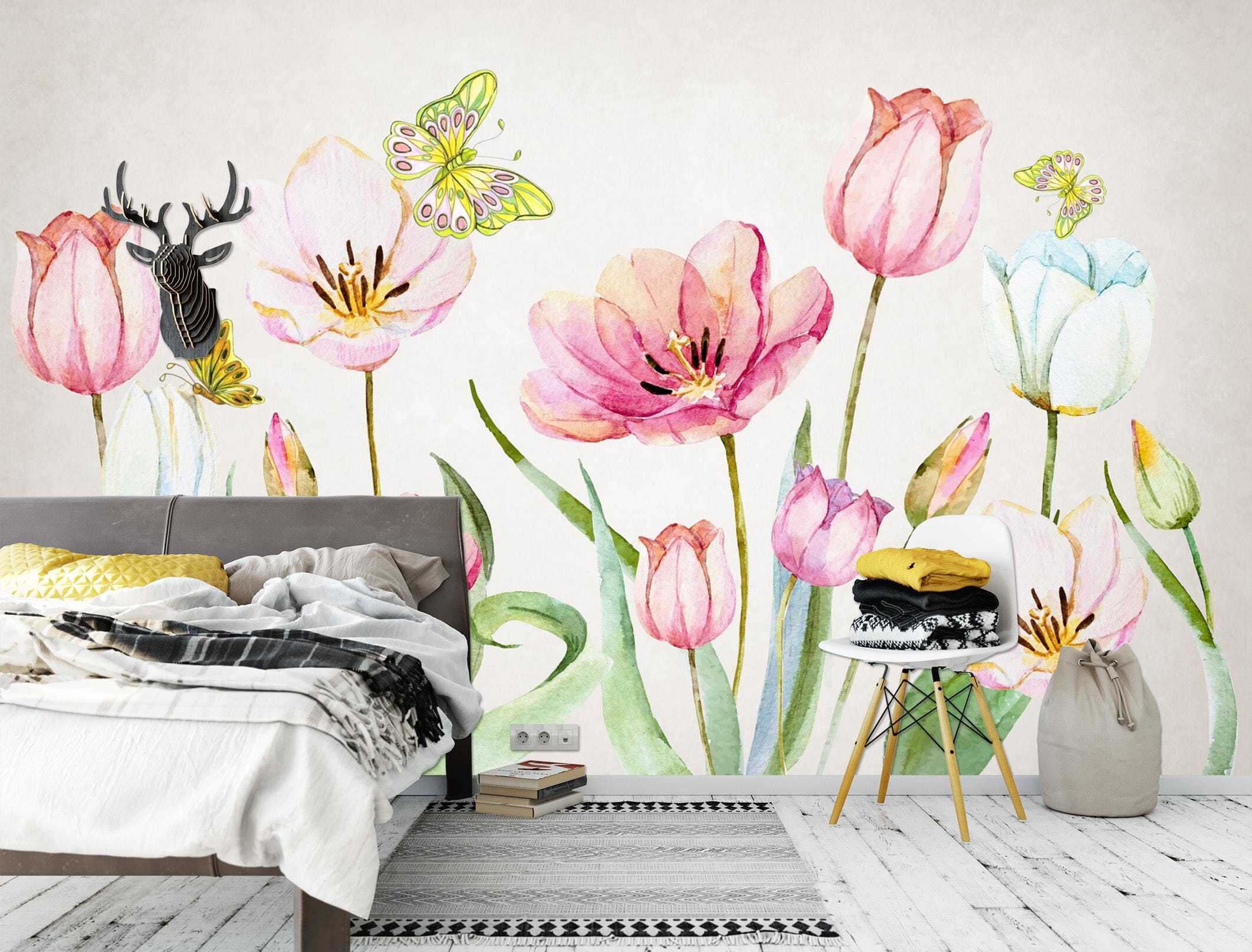 3D Pink Flowers 1616 Wall Murals Wallpaper AJ Wallpaper 2 