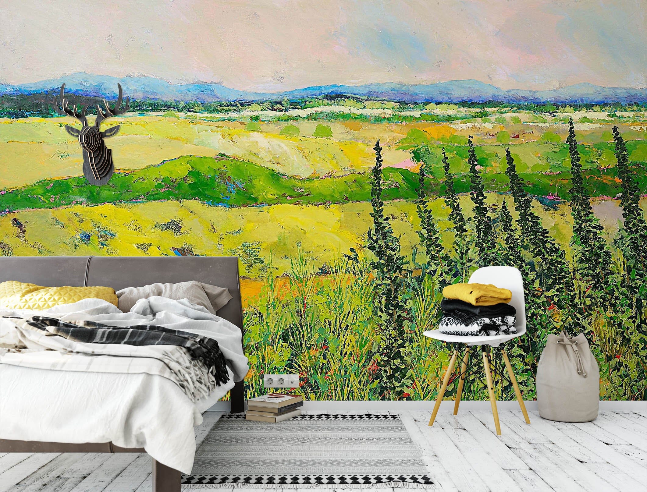 3D Golden Field 157 Allan P. Friedlander Wall Mural Wall Murals Wallpaper AJ Wallpaper 2 