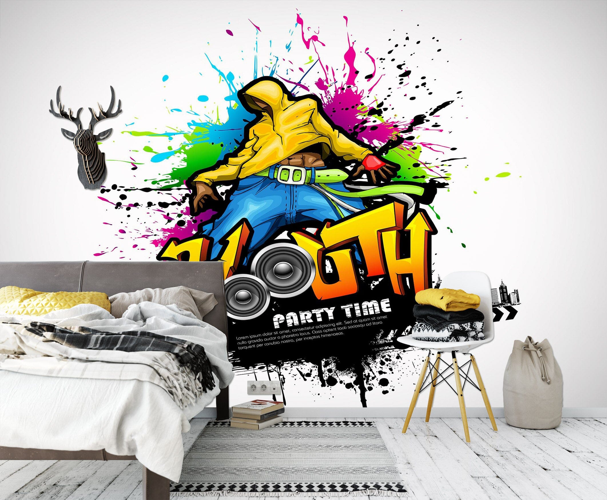 3D Graffiti Illustration 1714 Wall Murals Wallpaper AJ Wallpaper 2 