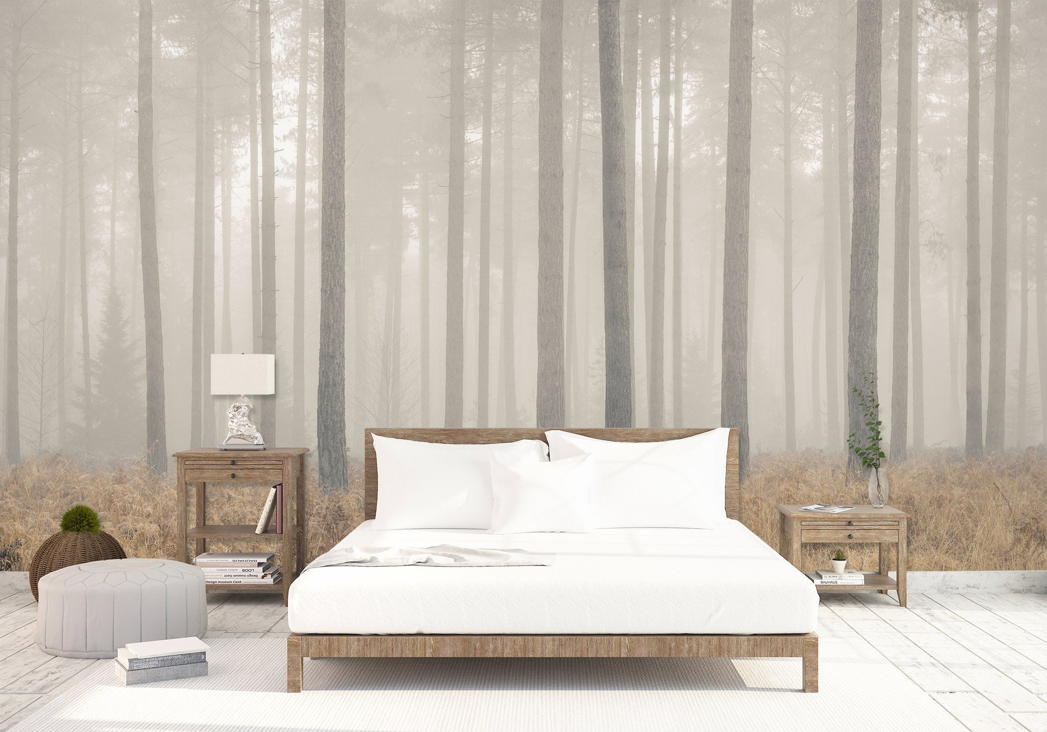 3D Forest Fog 6284 Assaf Frank Wall Mural Wall Murals