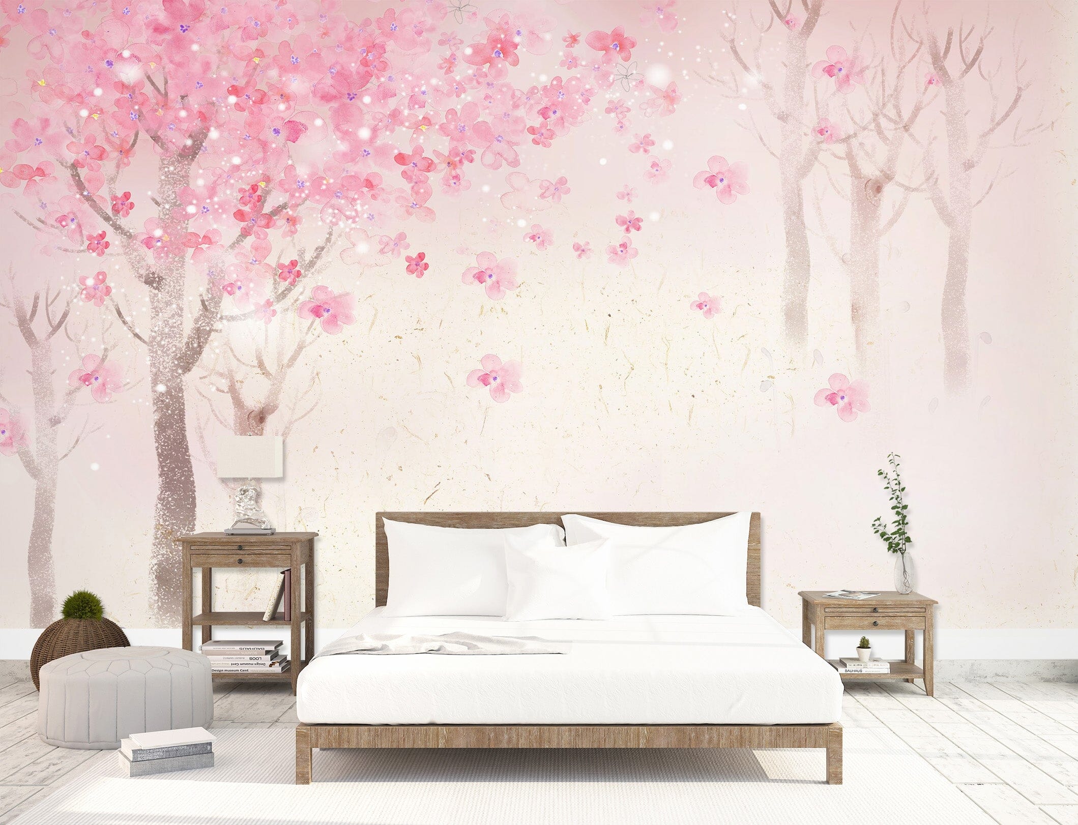 3D Peach Blossom 1609 Wall Murals Wallpaper AJ Wallpaper 2 